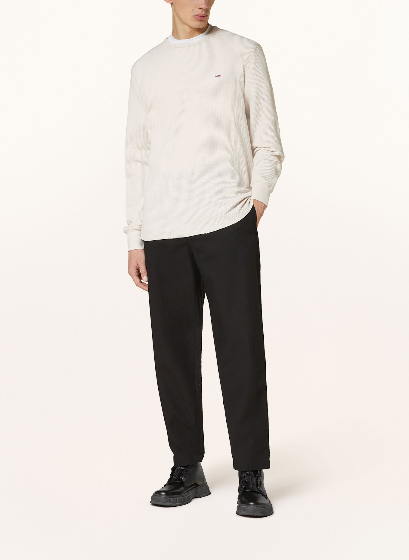 TOMMY JEANS Longsleeve: CREME