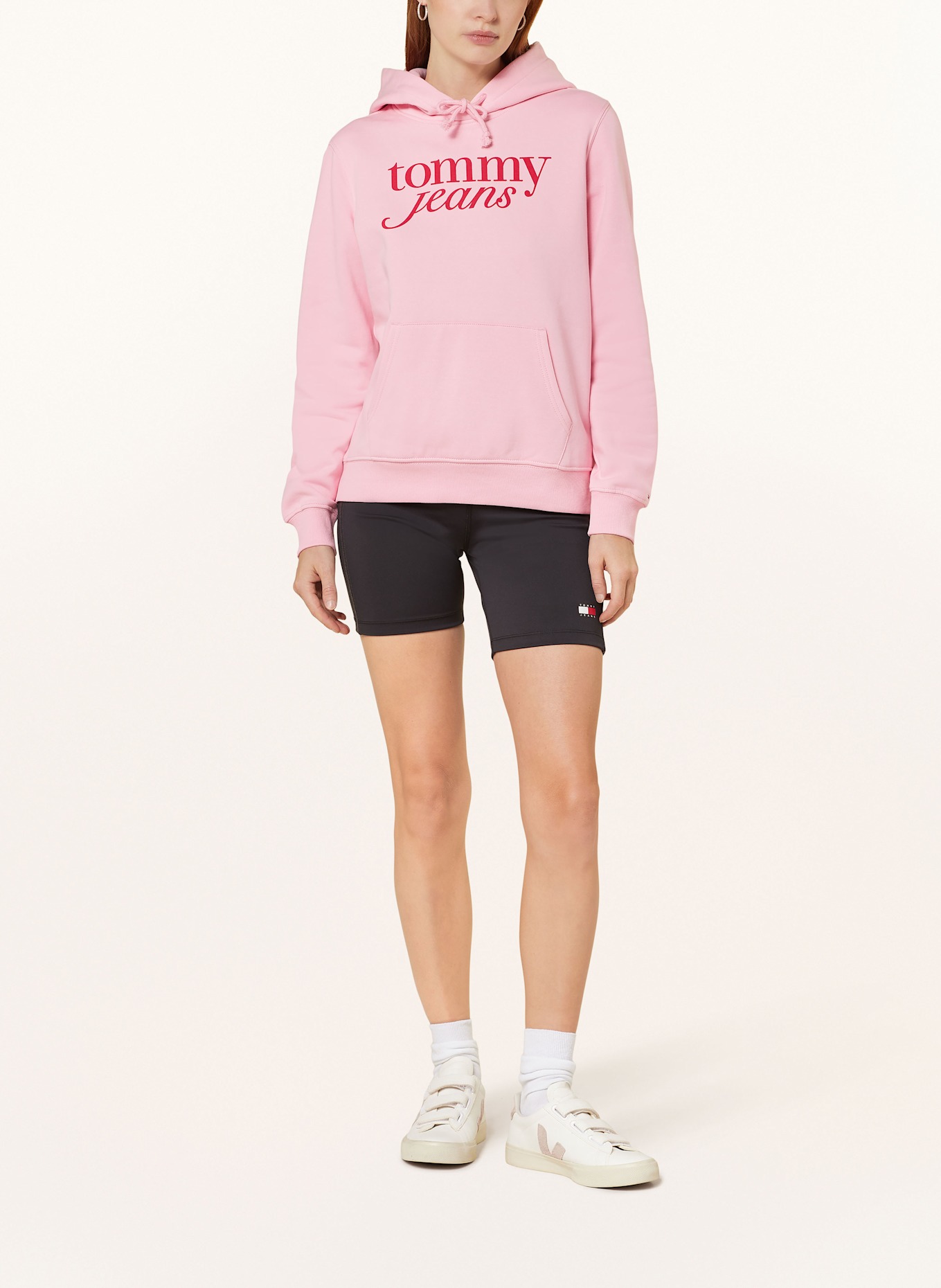 TOMMY JEANS Bluza z kapturem: RÓŻOWY