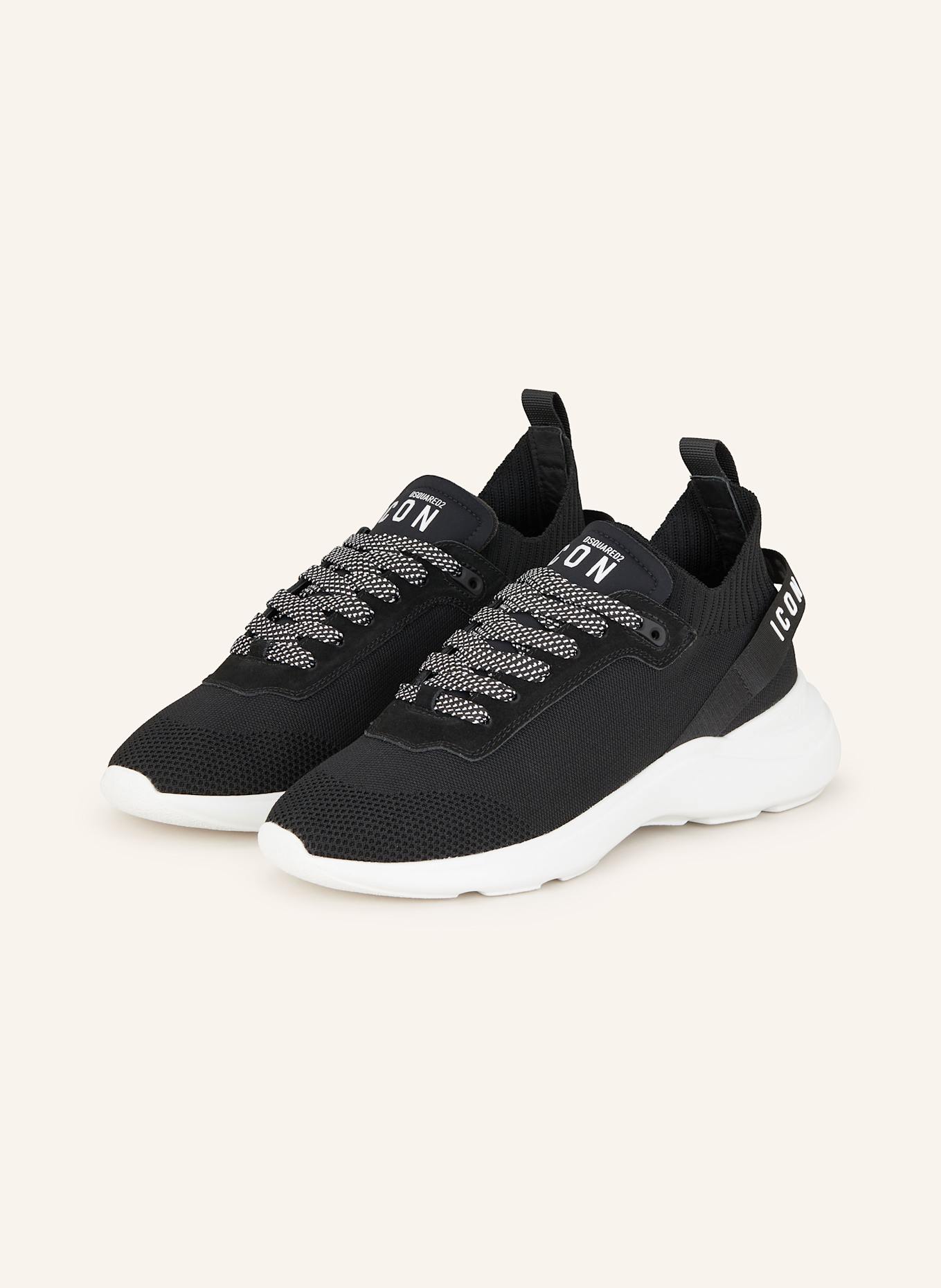 DSQUARED2 Sneakers ICON FLY in black white