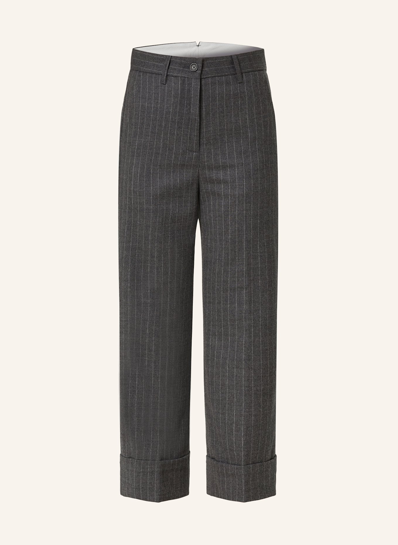 nine:inthe:morning Spodnie 7/8 MINA: CZIEMNOSZARY / JASNOCZARY