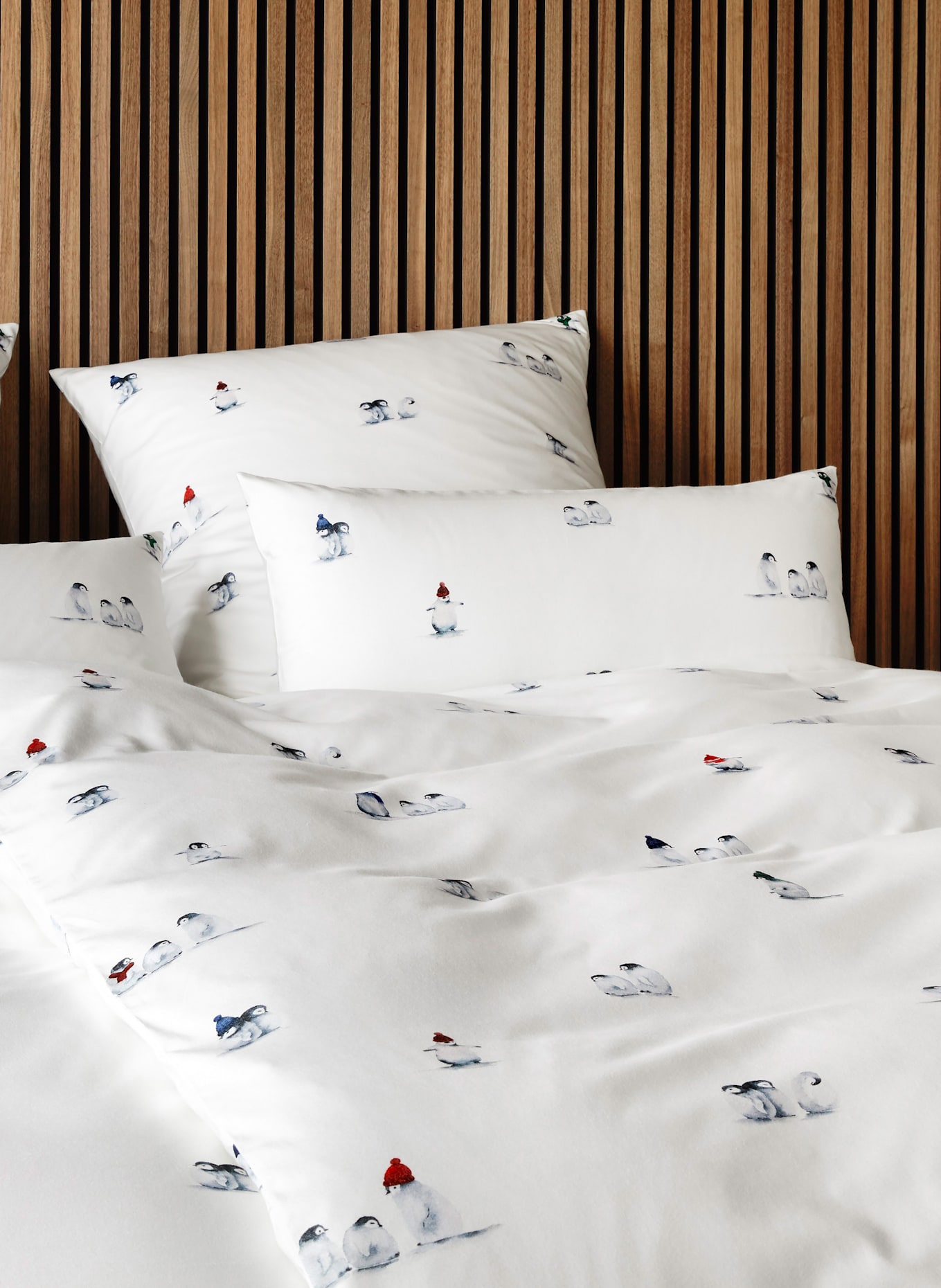 elegante Pościel PINGUIN PARTY: BIAŁY