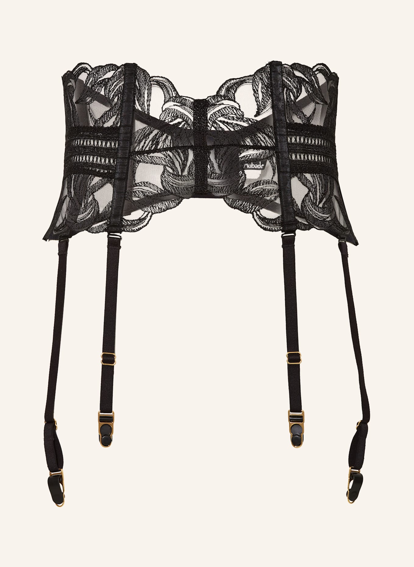 Aubade Pasy do pończoch INTO THE GROOVE: CZARNY