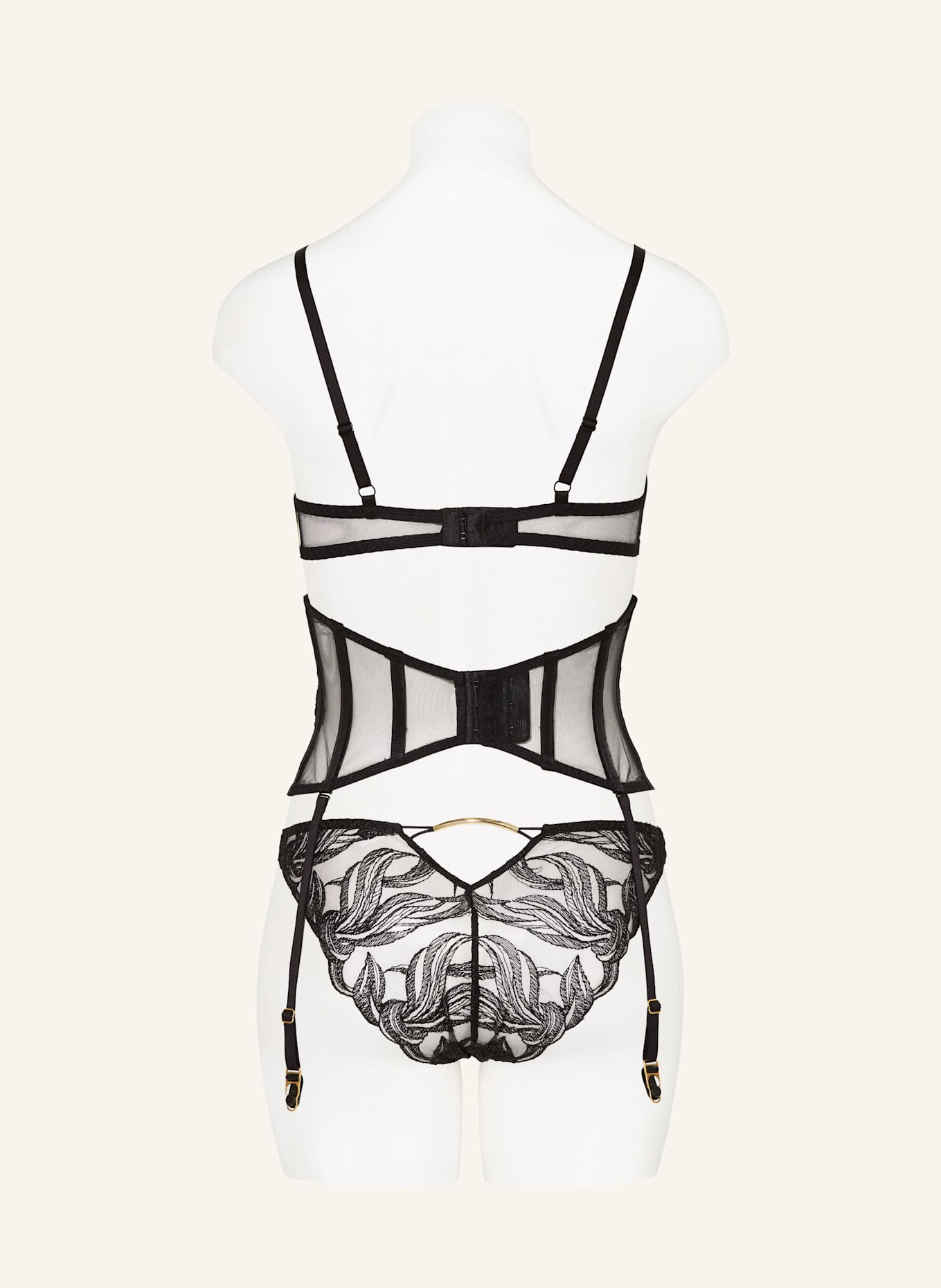 Aubade Pasy do pończoch INTO THE GROOVE: CZARNY