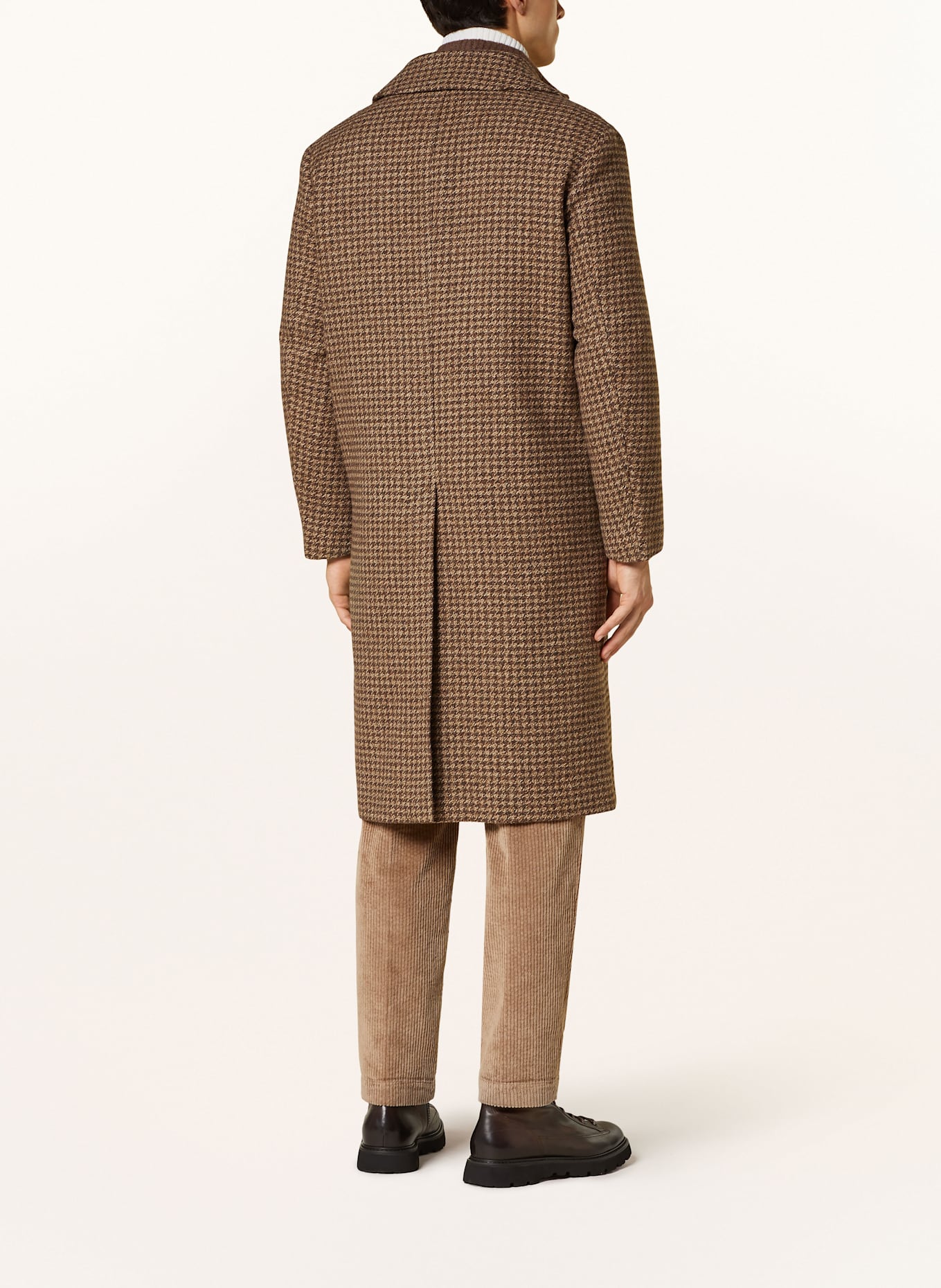 BALDESSARINI Kabát: TMAVĚ HNĚDÁ / HNĚDÁ / SVĚTLE HNĚDÁ