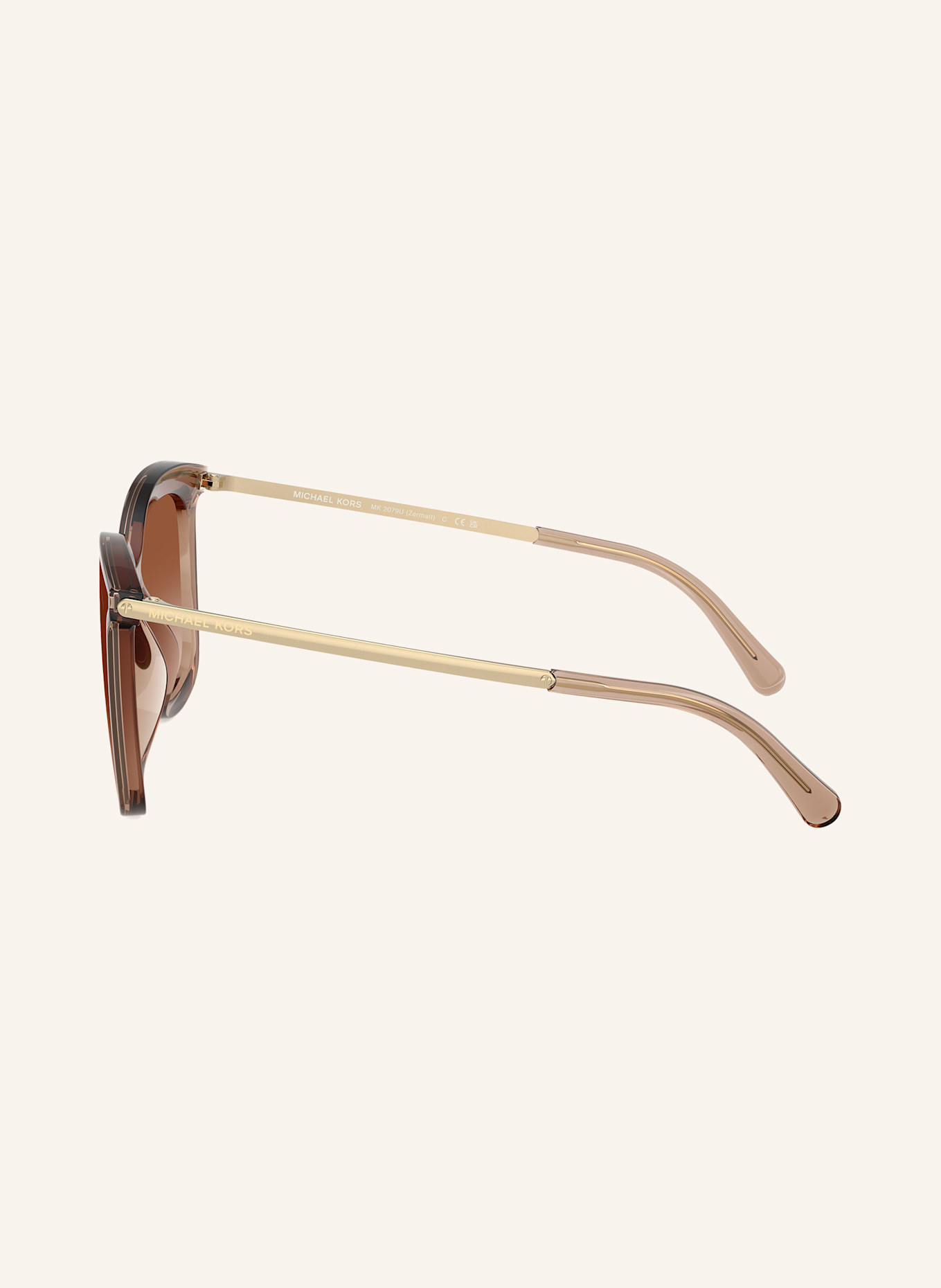 MICHAEL KORS Sunglasses MK2079U ZERMATT, Color: 39383B - BROWN/ BROWN GRADIENT (Image 3)
