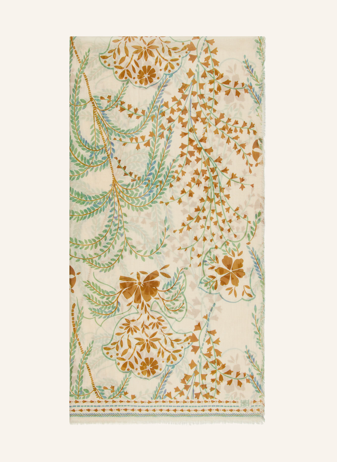 RIANI Szal: JASNOBRĄZOWY / BRĄZOWY / ZIELONY