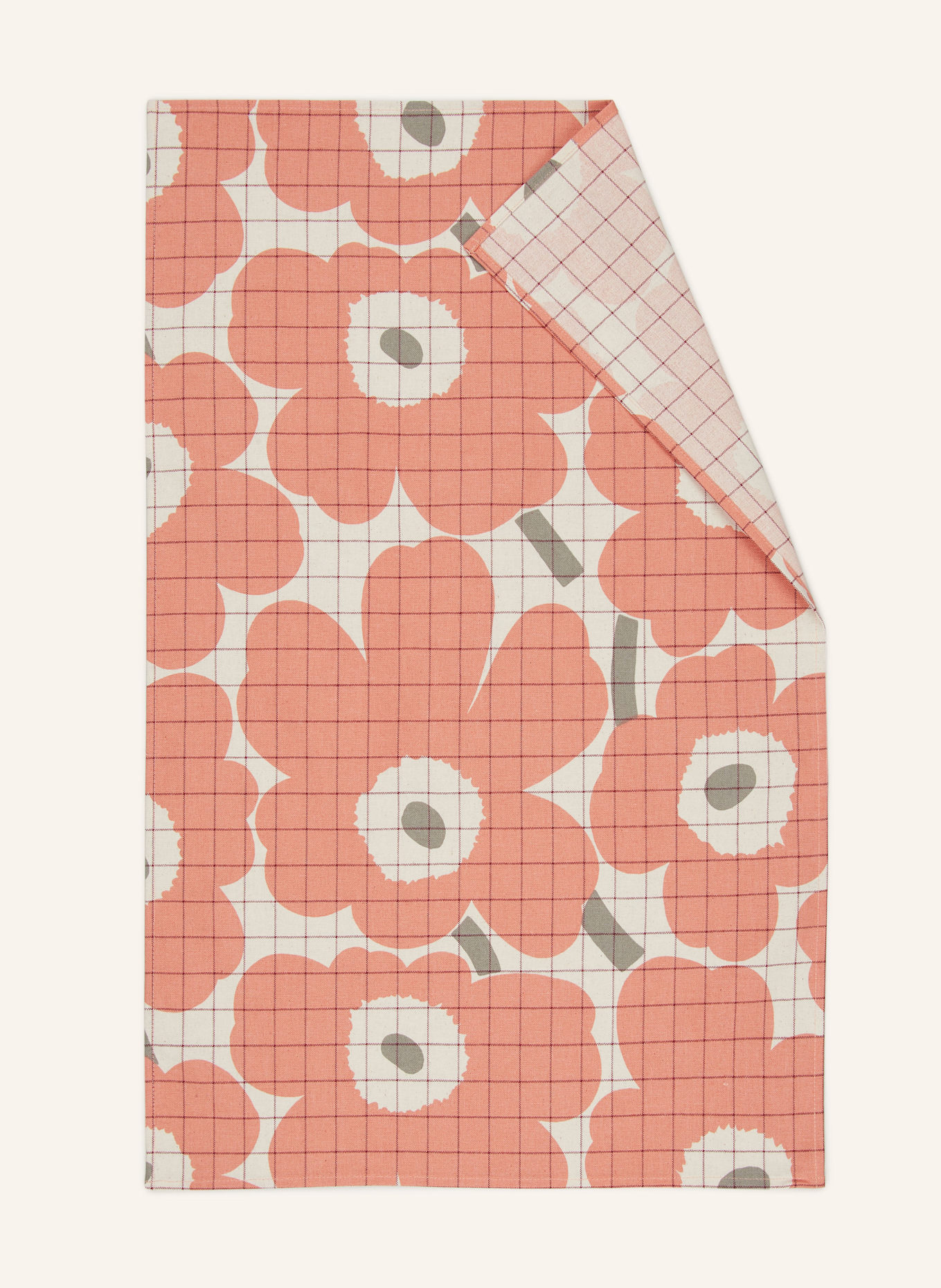 marimekko 2er-Set Topfhandschuhe und Geschirrtücher PIENI UNIKKO: ECRU / DUNKELROT / HELLROT