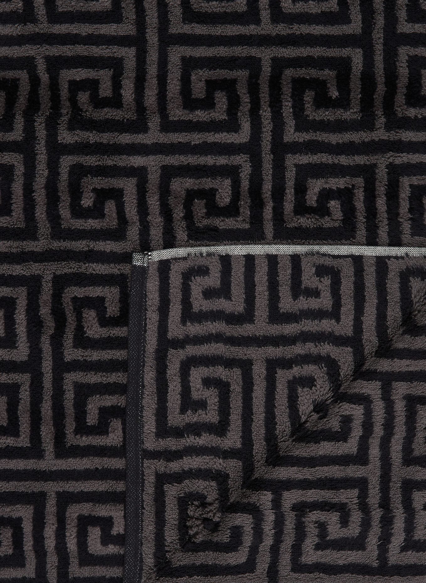 Cawö Ręcznik kąpielowy NOBLESSE ELEGANCE: CZIEMNOSZARY / CZARNY