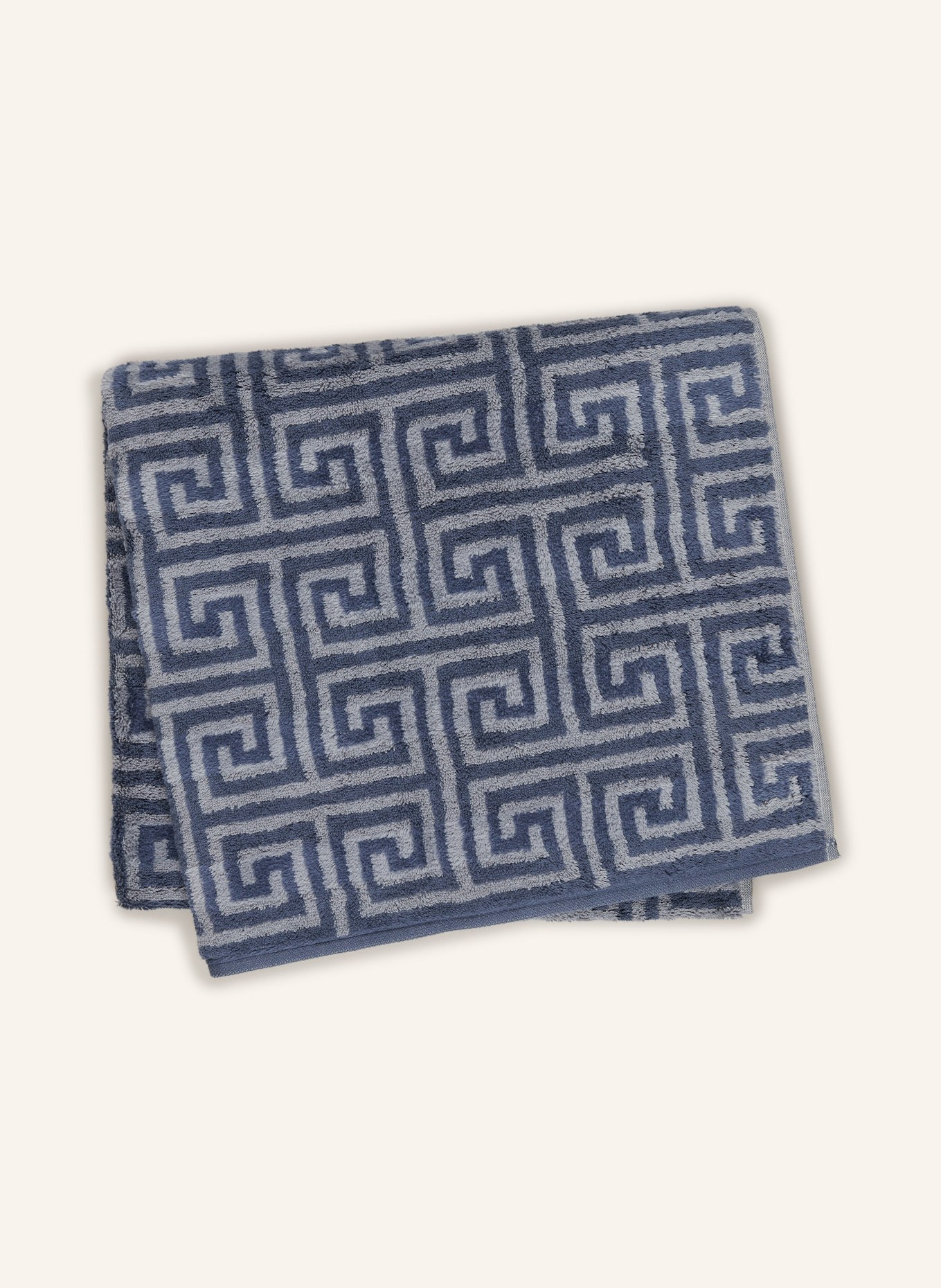 Cawö Ręcznik kąpielowy NOBLESSE ELEGANCE: GRANATOWY / JASNONIEBIESKI