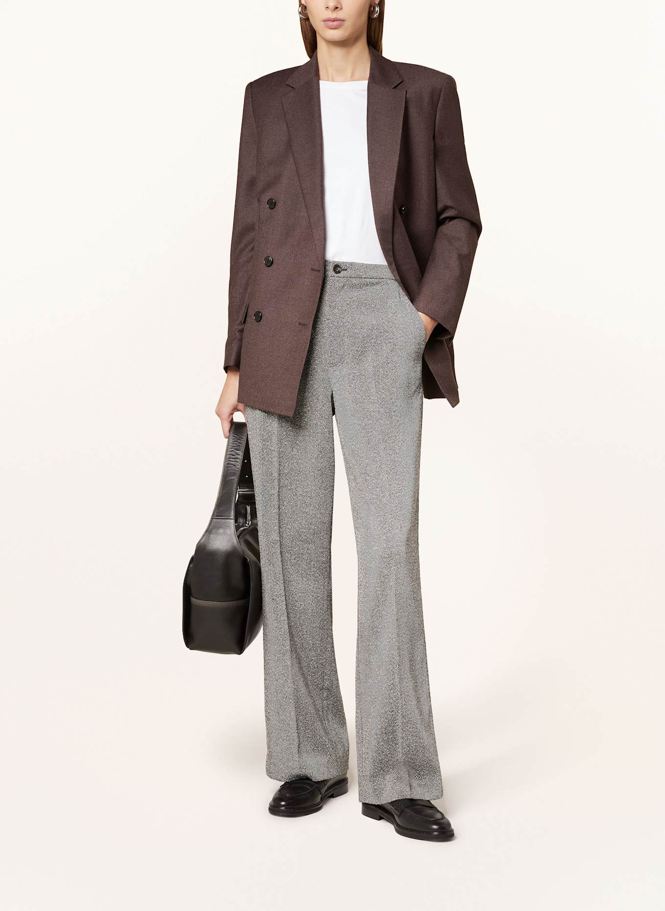 Part Two LINORAPW Missguided trousers: GRAY/ WHITE