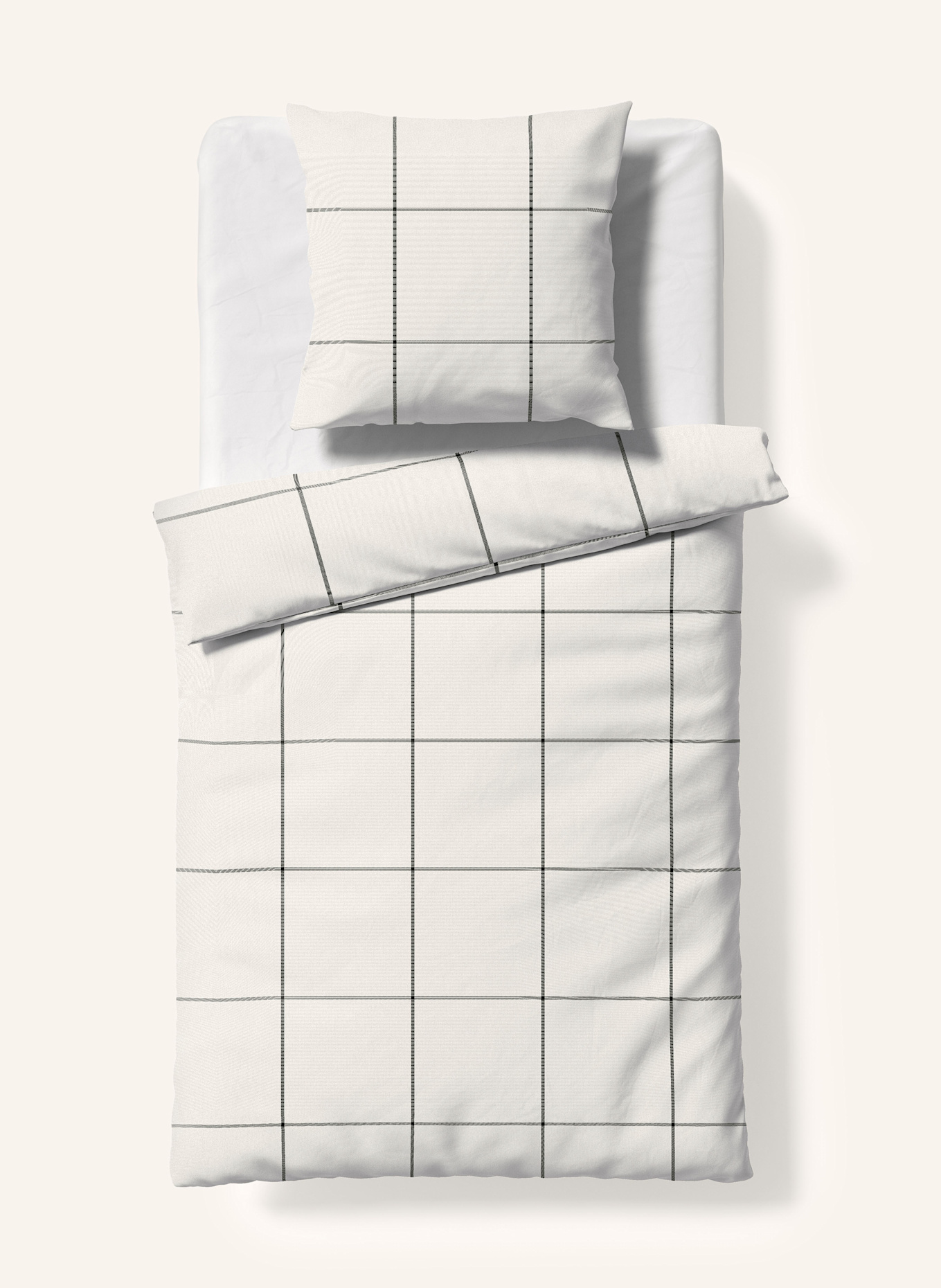 fleuresse Bettwäsche LECH: WEISS / SCHWARZ