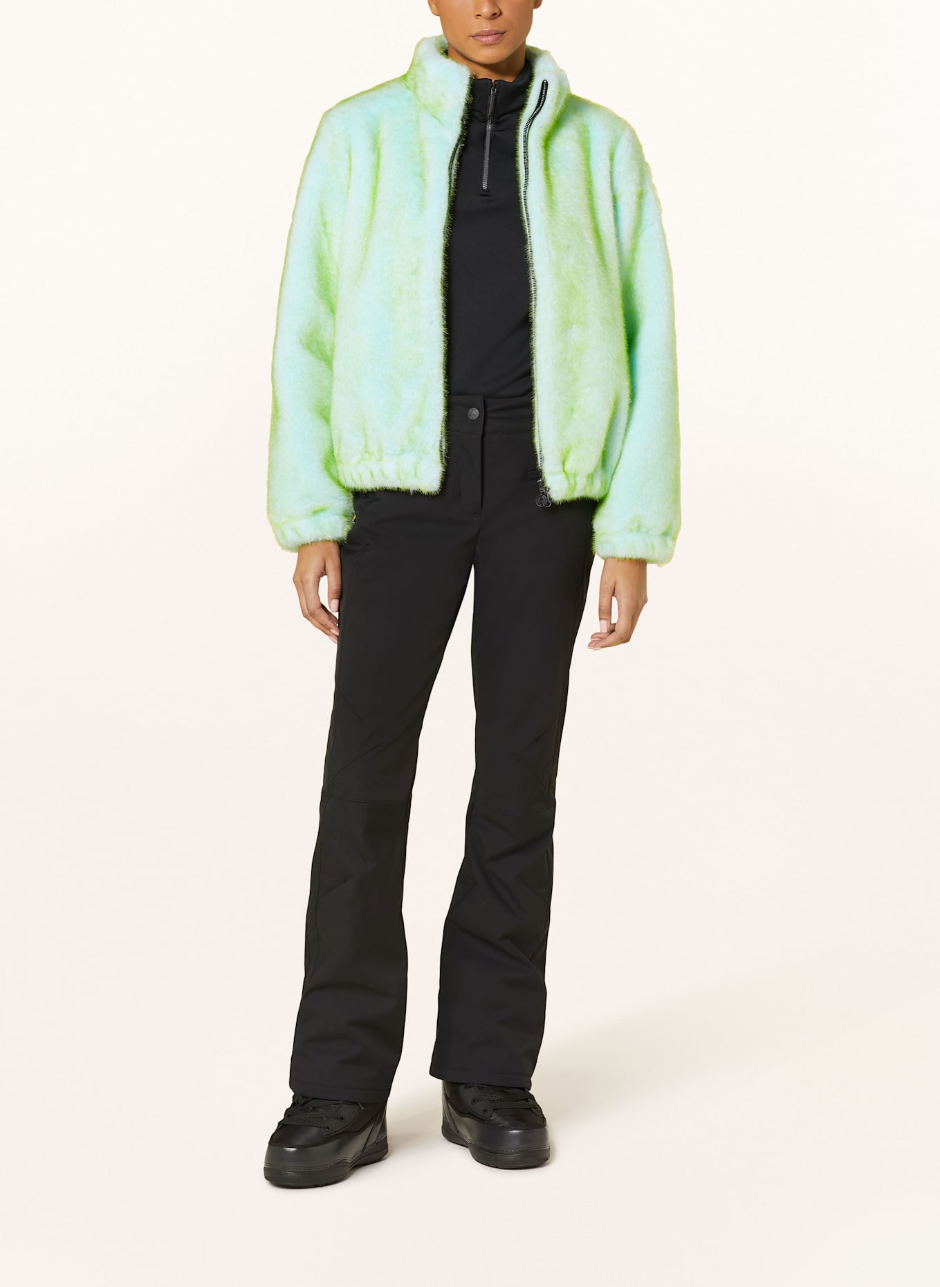 Neon teddy jacket sales