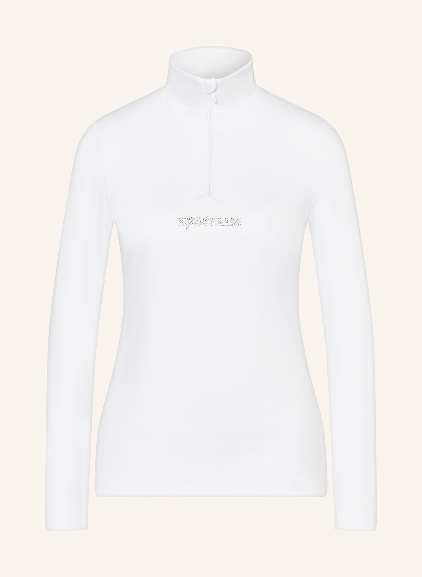 SPORTALM Midlayer mit Schmucksteinen, Farbe: WEISS (Bild 1)