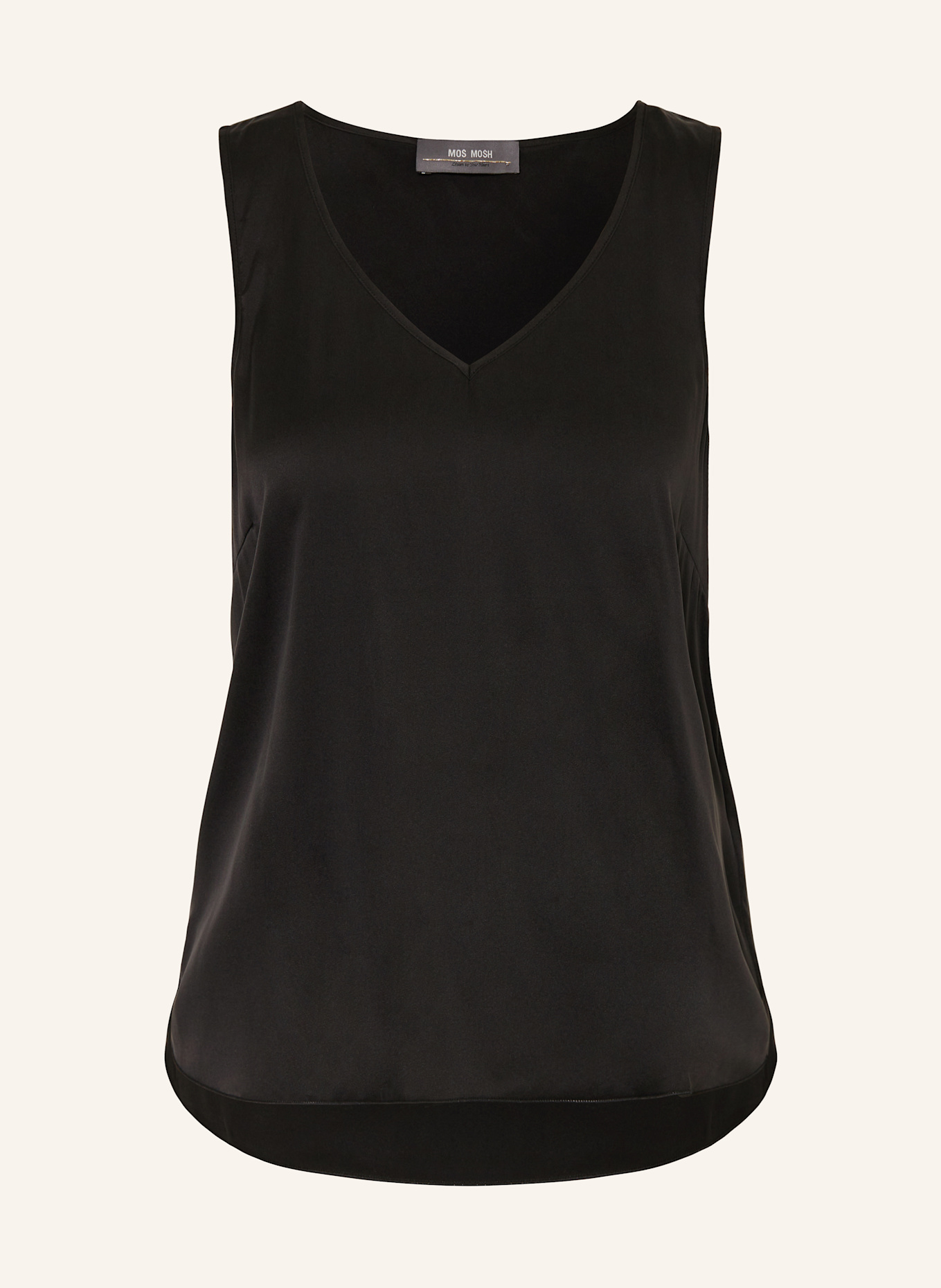 MOS MOSH MMASTRID silk blouse top, Color: BLACK (Image 1)