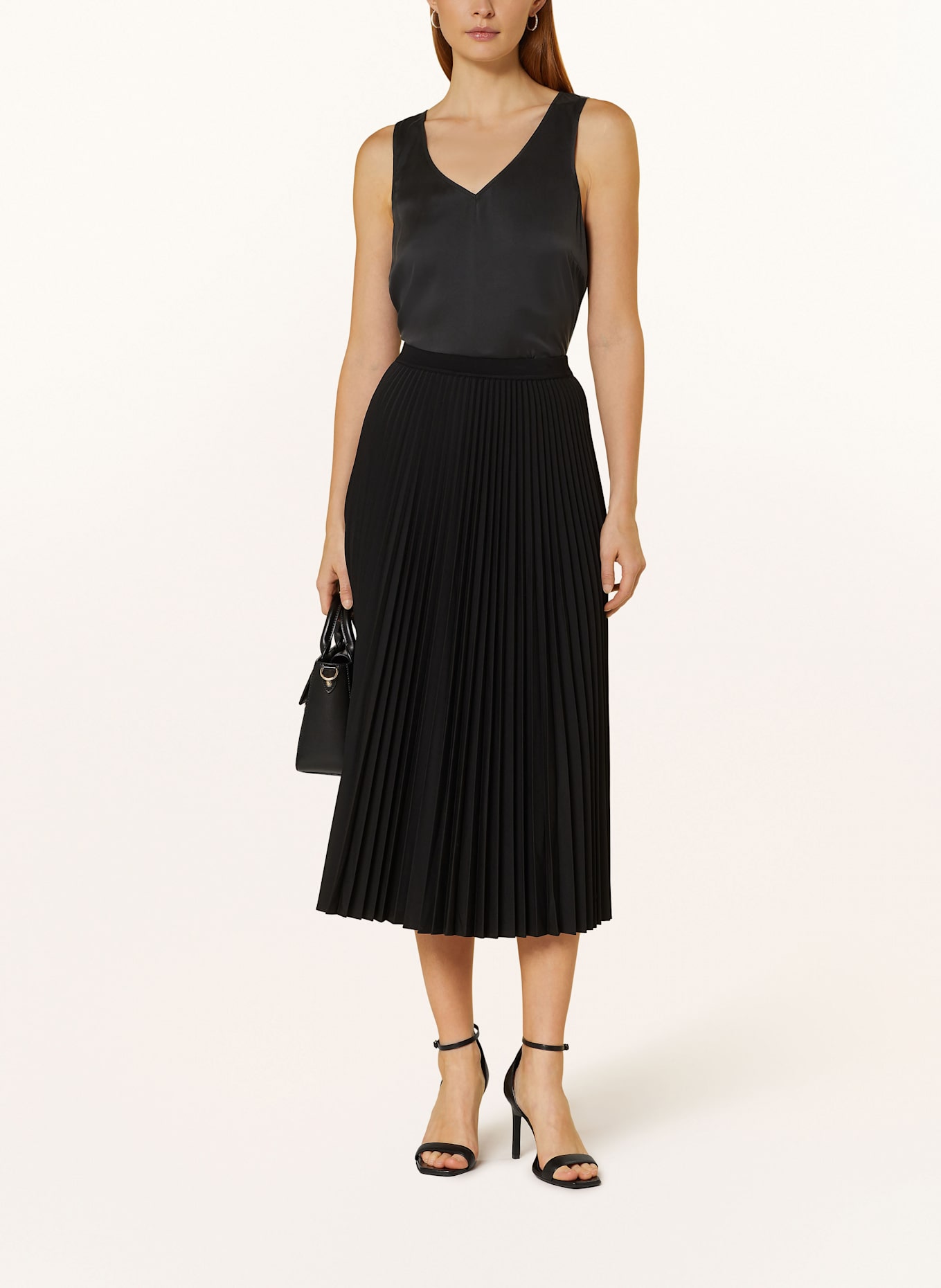 MOS MOSH MMASTRID silk blouse top, Color: BLACK (Image 2)