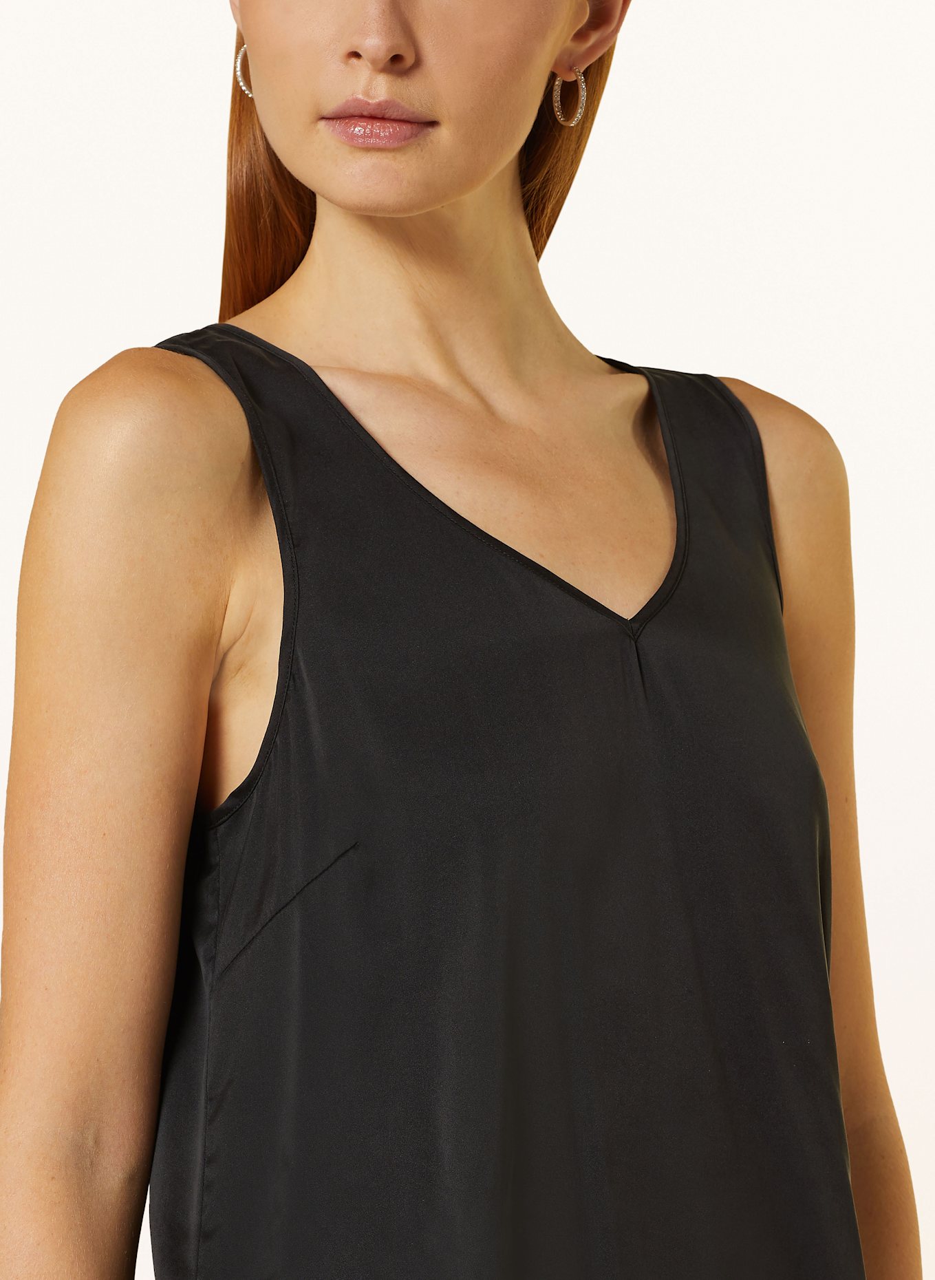 MOS MOSH MMASTRID silk blouse top, Color: BLACK (Image 4)
