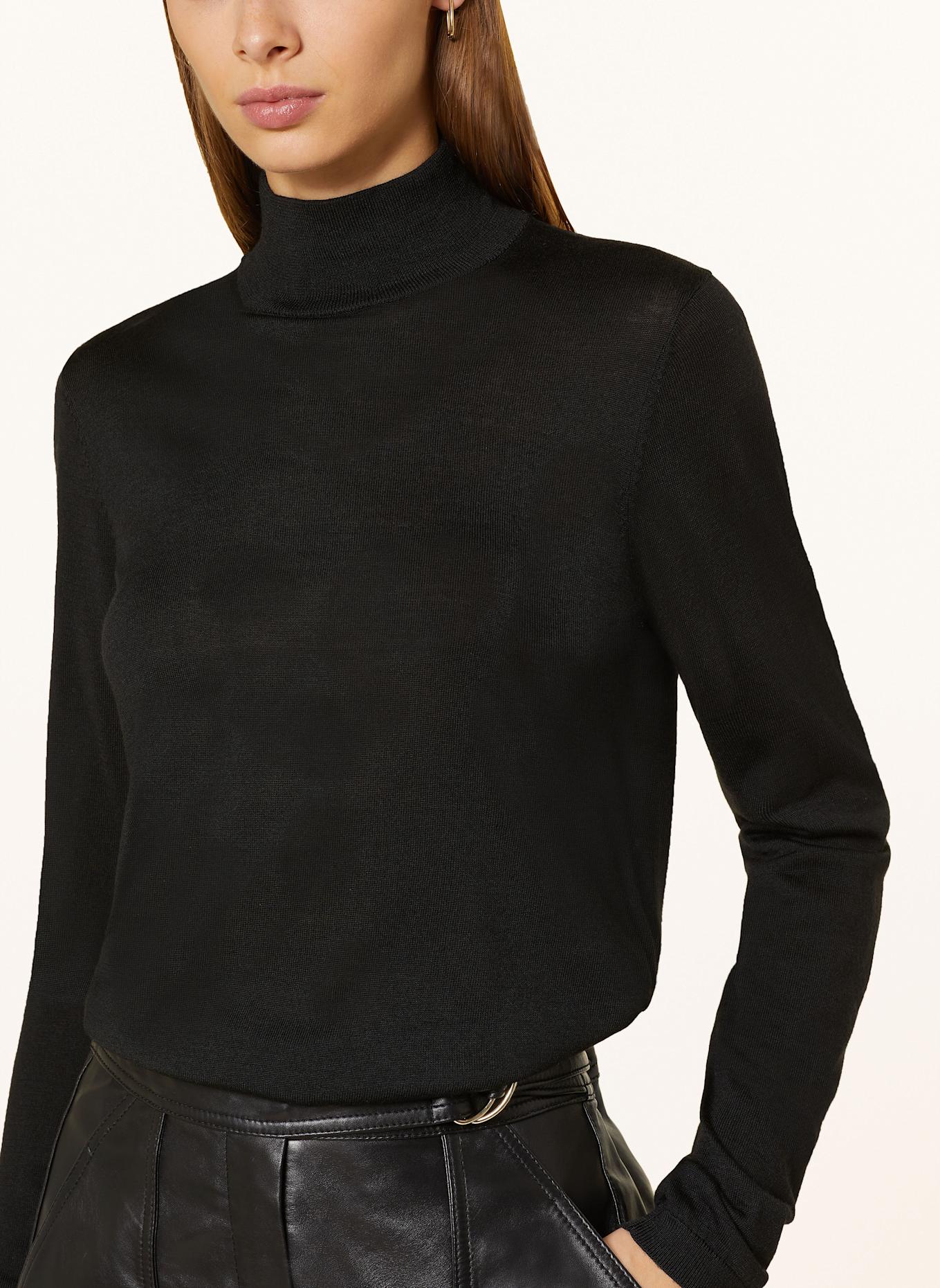 Band print hoodie MMRELENA: SCHWARZ