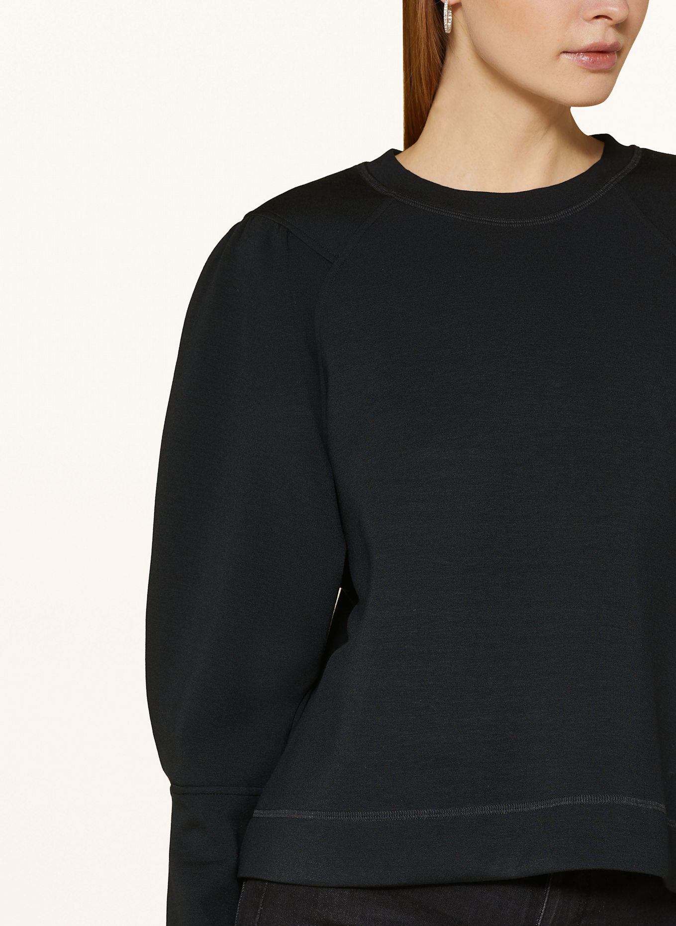MOS MOSH MMODESSA" sweatshirt: BLACK
