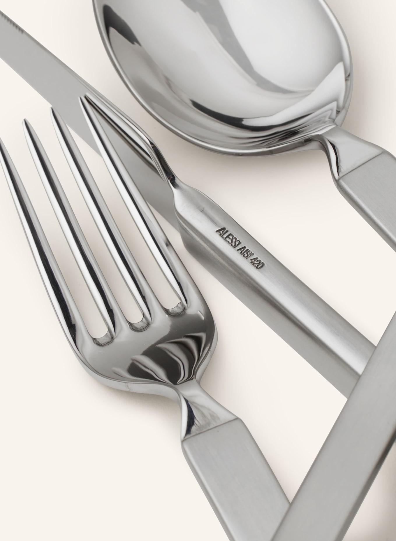 ALESSI 30-tlg. Besteck-Set DRY: SILBER