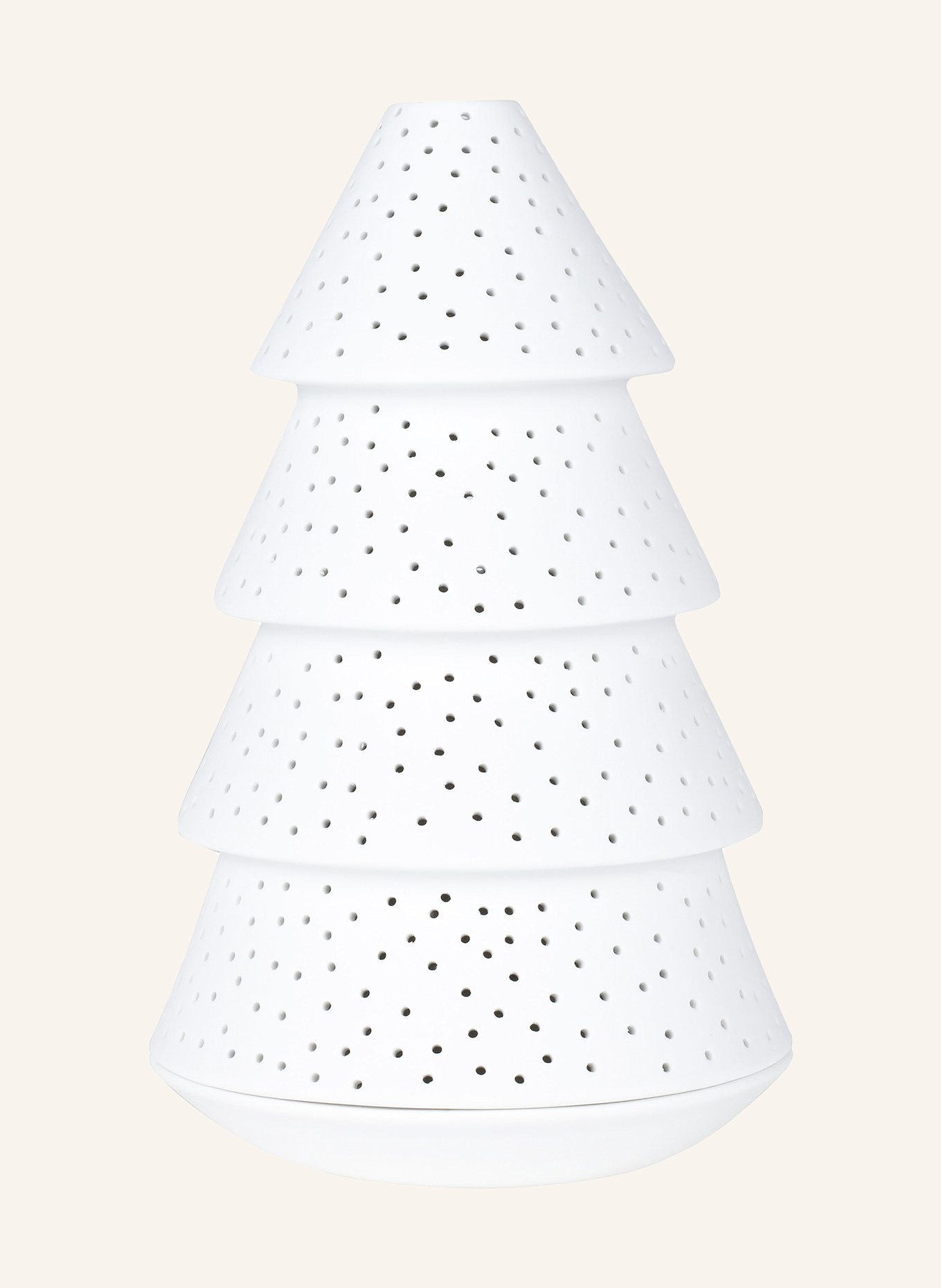 RÄDER Dekofigur TANNENLICHT LARGE mit Teelichthalter: WEISS