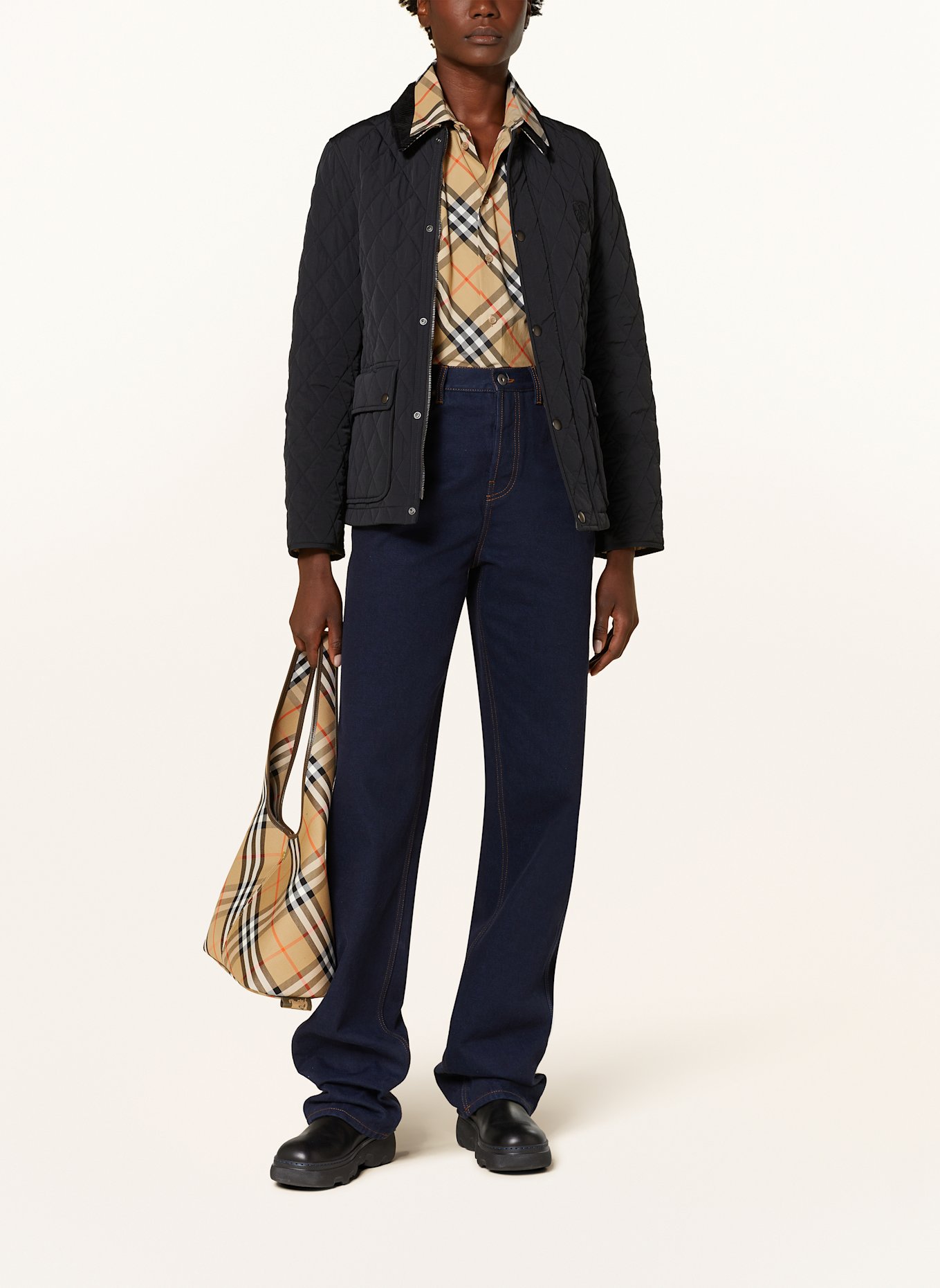 BURBERRY Steppjacke: SCHWARZ