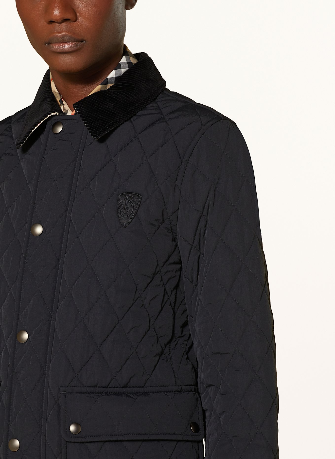 BURBERRY Steppjacke: SCHWARZ