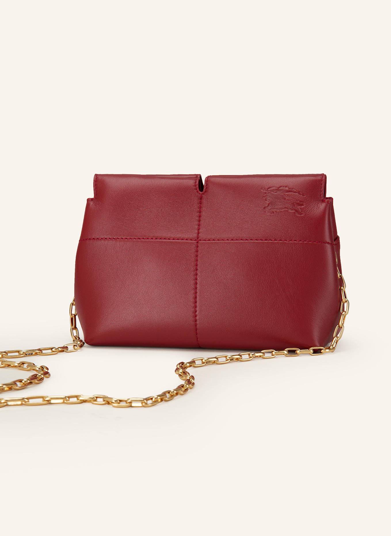 BURBERRY Clutch SNIP: DUNKELROT
