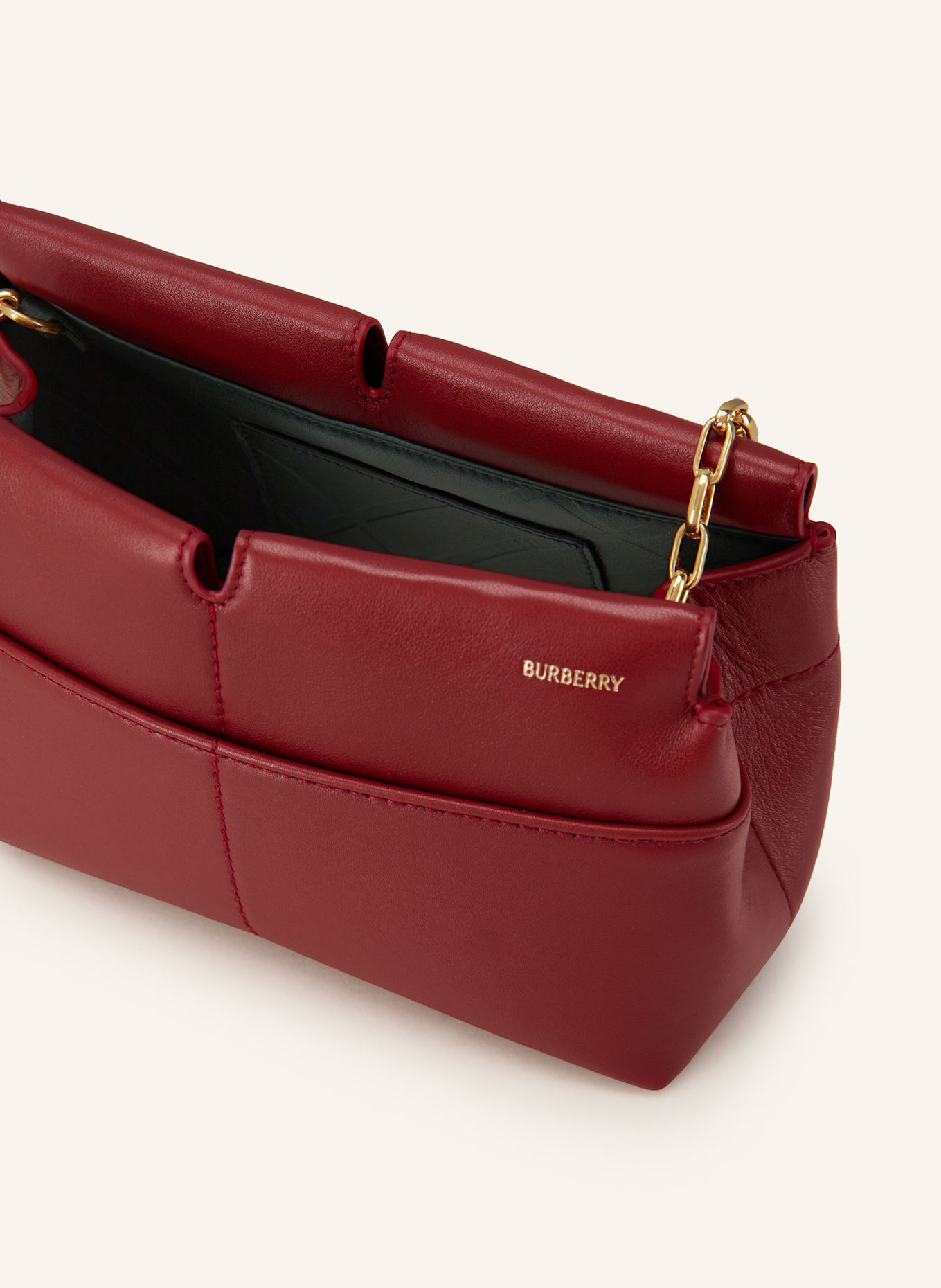 BURBERRY Clutch SNIP: DUNKELROT