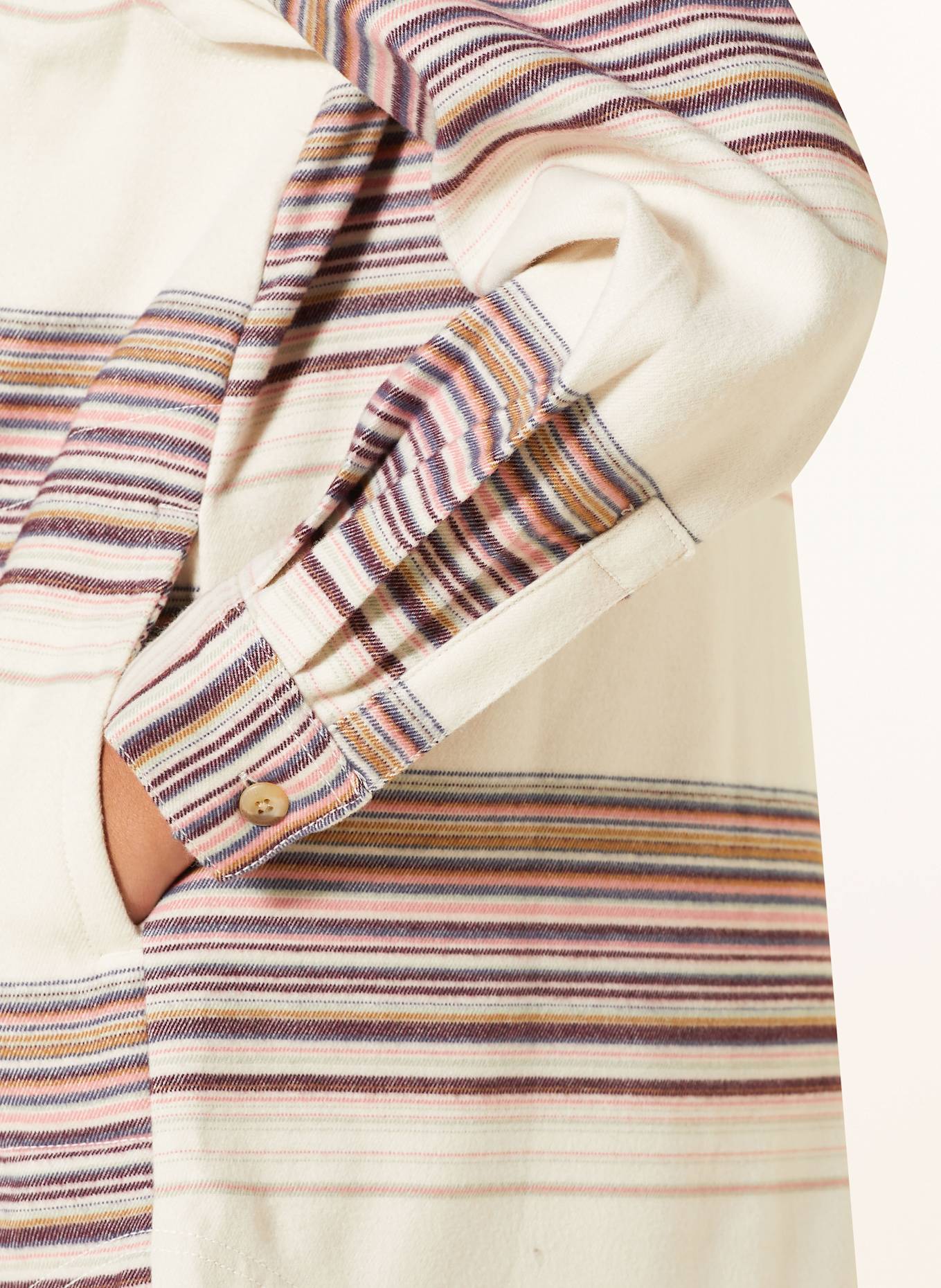 Columbia CALICO BASIN™ outdoor blouse: CREAM / DARK PURPLE / BROWN