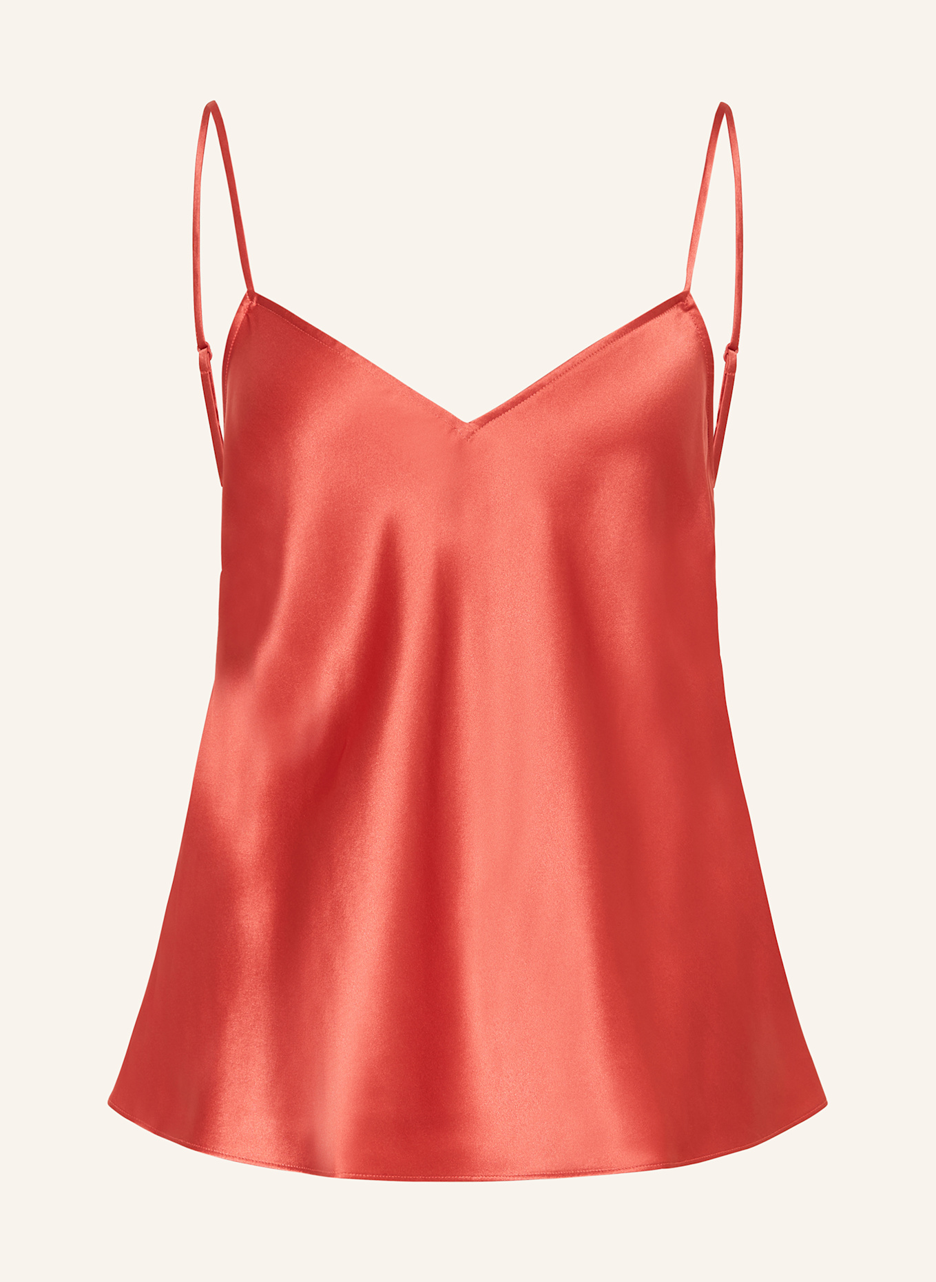 ERES Schlaftop DRINK aus Seide: HELLROT