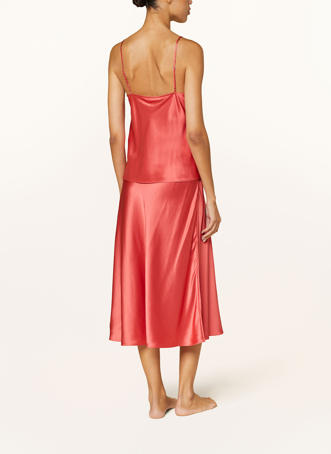 ERES Schlaftop DRINK aus Seide: HELLROT