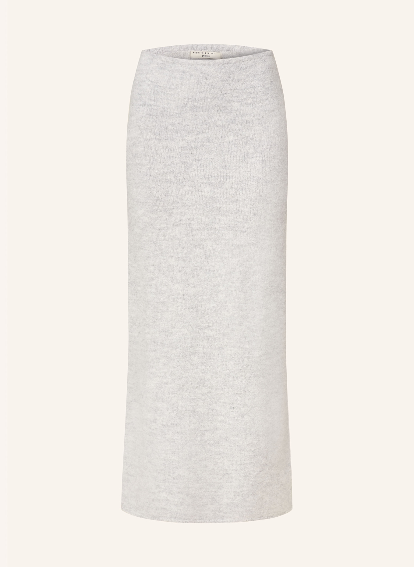 gina tricot Knit skirt: LIGHT GRAY
