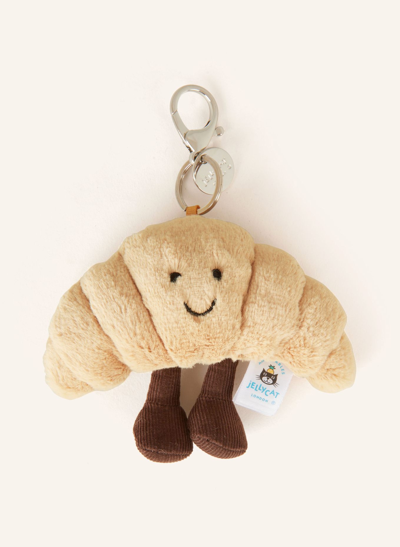 Jellycat Schlüssel- und Taschenanhänger AMUSEABLES CROISSANT: BEIGE / DUNKELBRAUN
