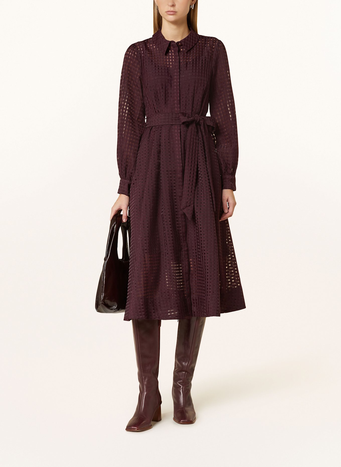 Phase Eight Hemdblusenkleid NATALIE: DUNKELROT