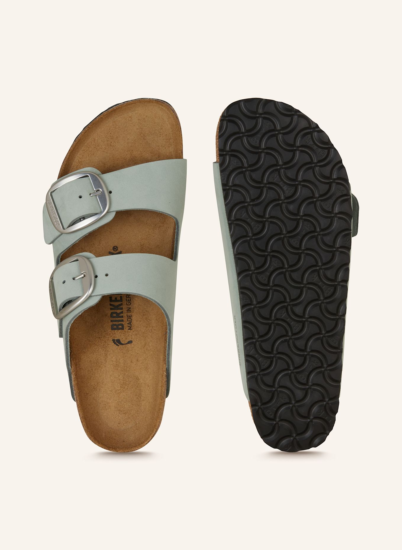 BIRKENSTOCK Pantoletten ARIZONA BIG BUCKLE LENB, Farbe: MINT (Bild 5)