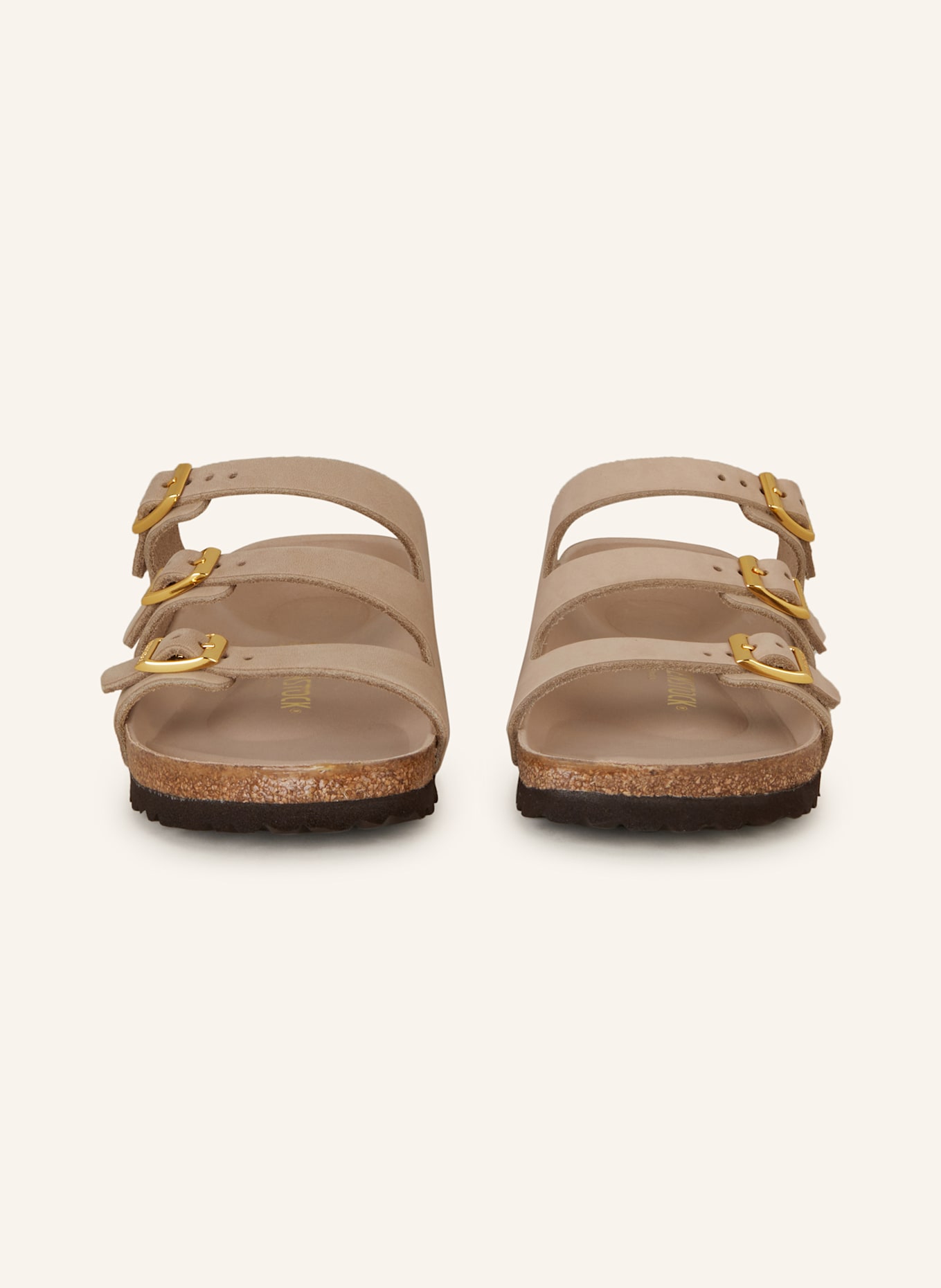 BIRKENSTOCK Klapki FLORIDA LENB: JASNOBRĄZOWY