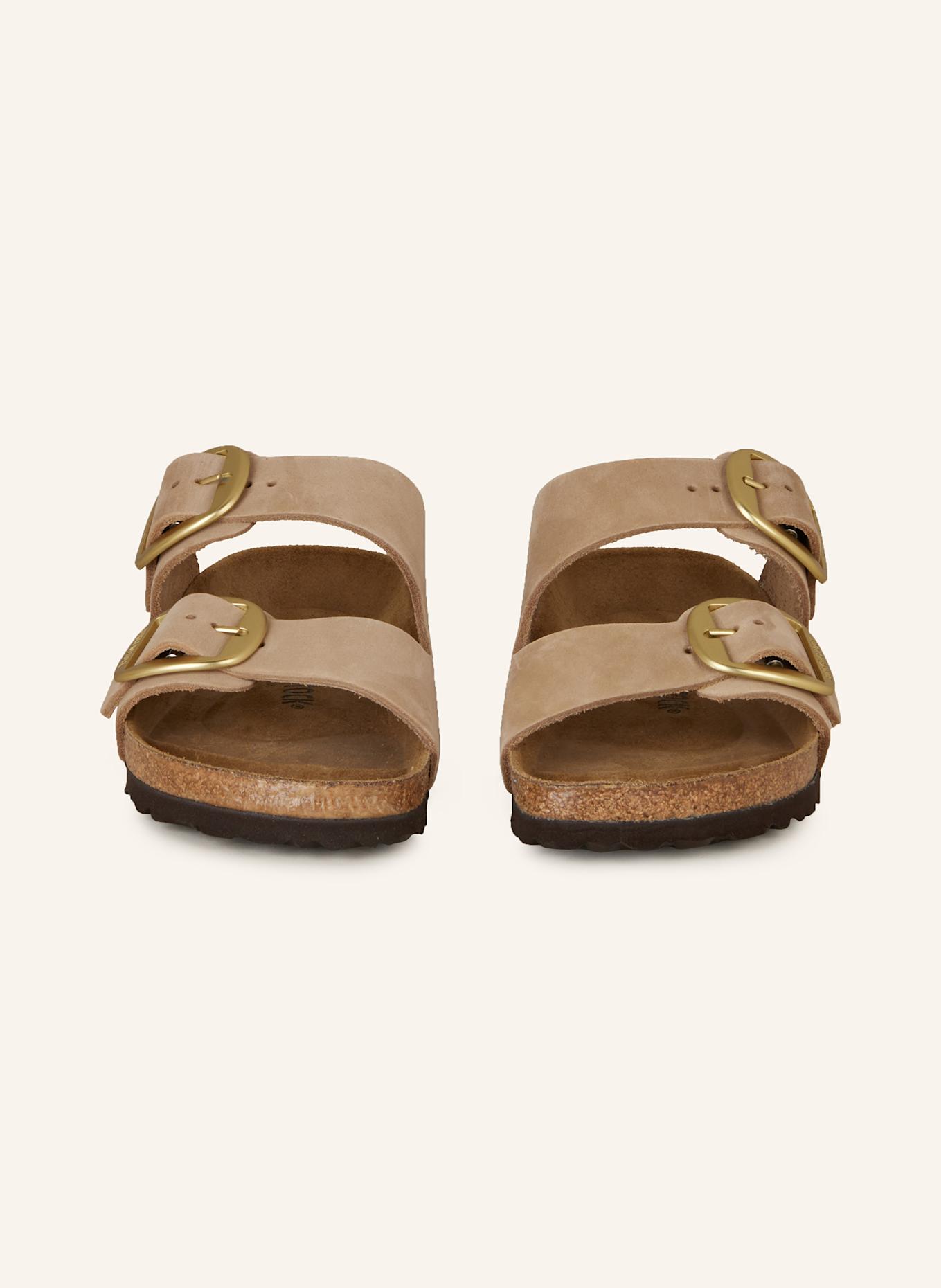 BIRKENSTOCK Pantoletten ARIZONA BIG BUCKLE LENB, Farbe: HELLBRAUN (Bild 3)
