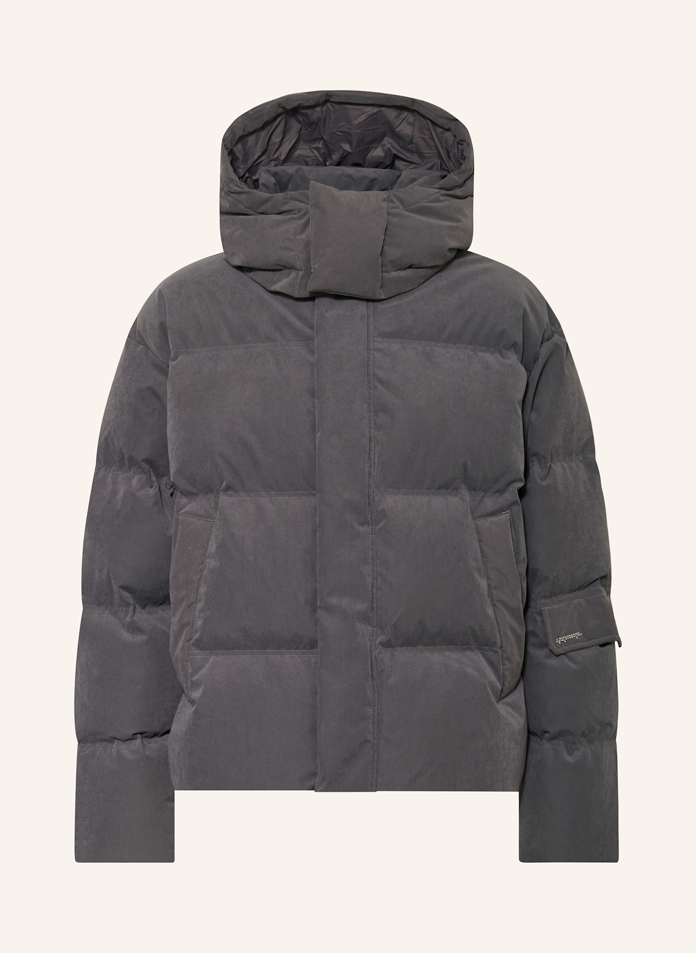 HOLZWEILER NAVRIK down Zip jacket with detachable hood, Color: GRAY (Image 1)