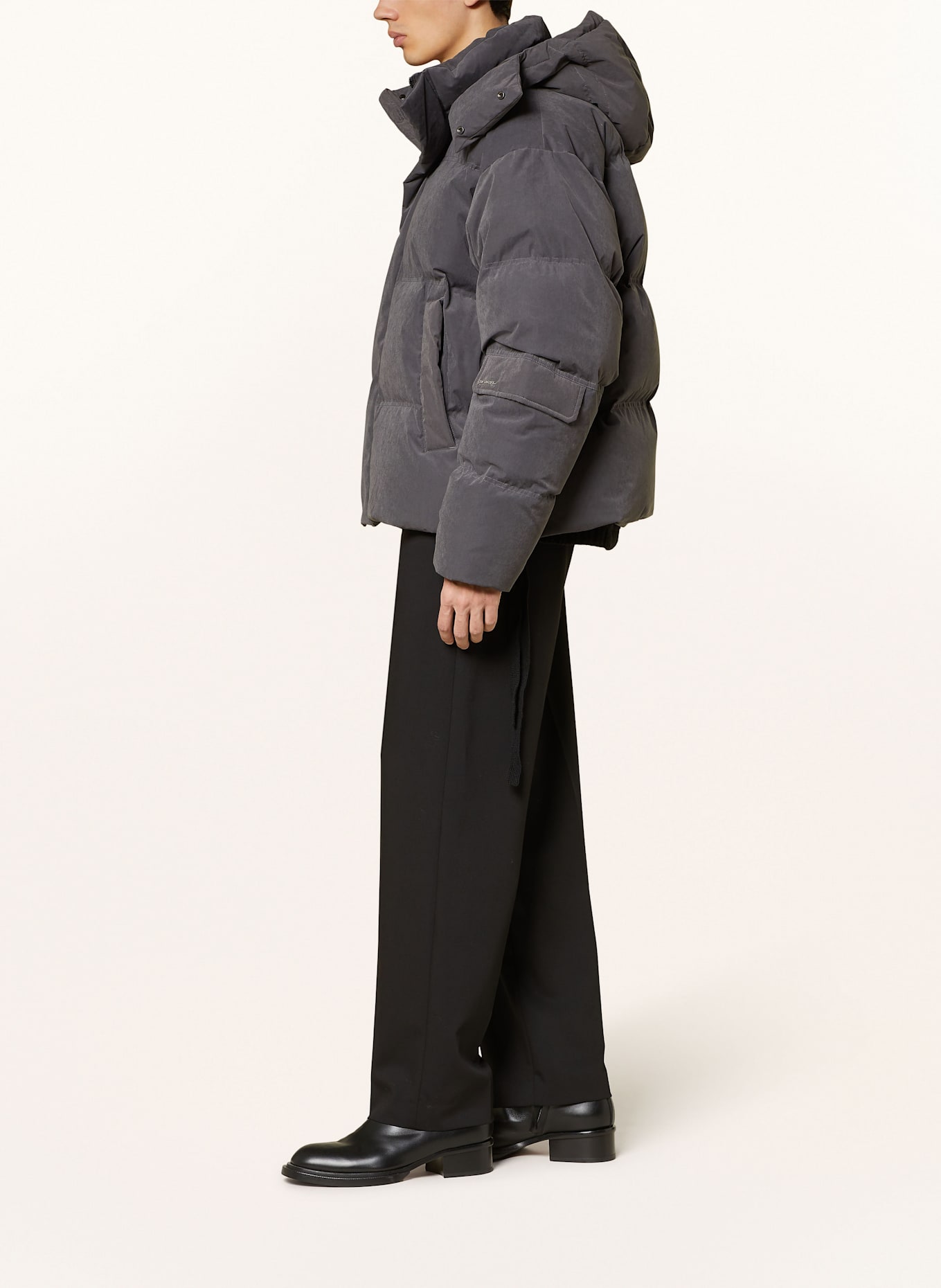 HOLZWEILER NAVRIK down Zip jacket with detachable hood, Color: GRAY (Image 4)
