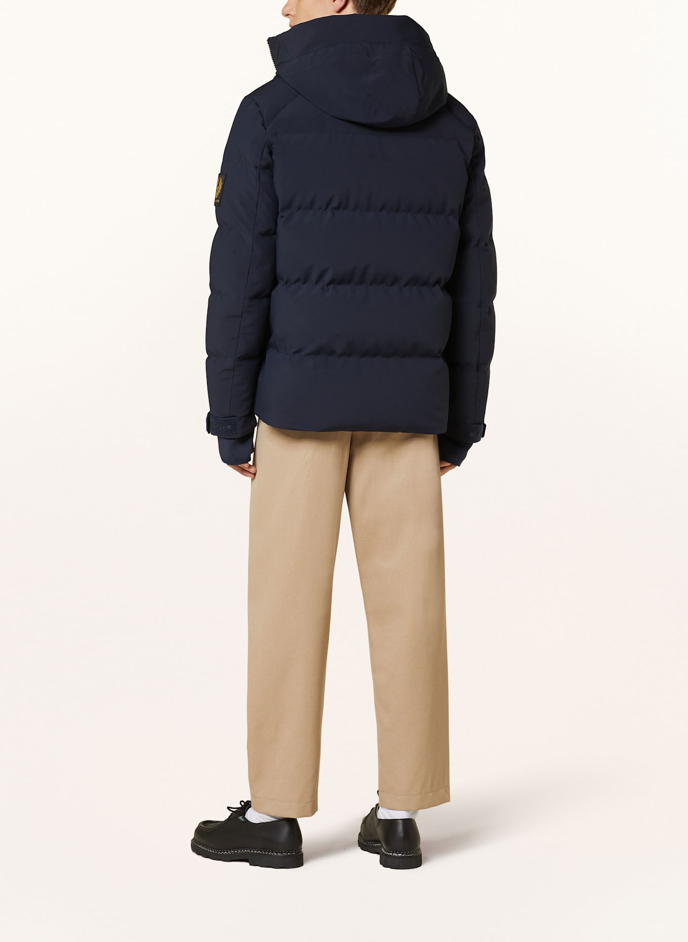 BELSTAFF Down jacket cropped PULSE: DARK BLUE