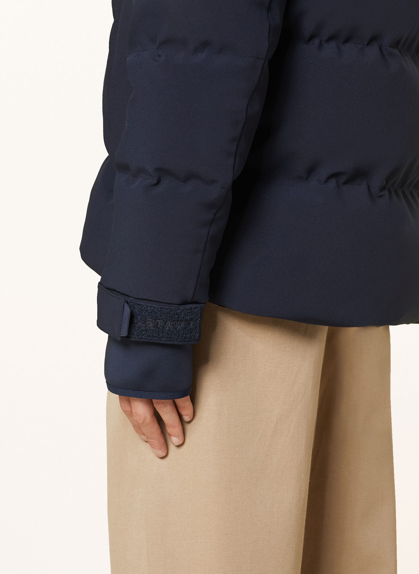 BELSTAFF Down jacket cropped PULSE: DARK BLUE