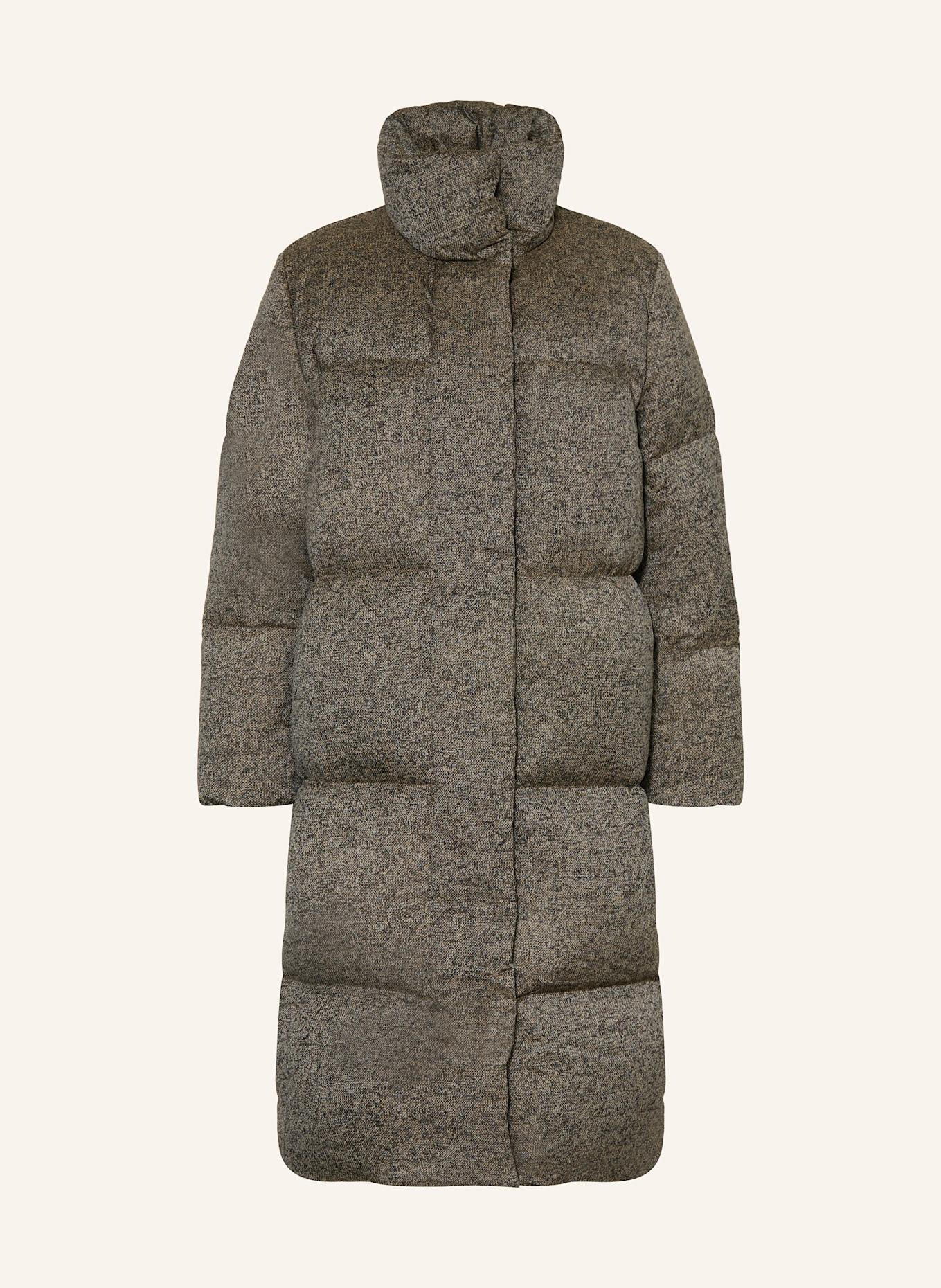BELSTAFF Down coat GRASMOOR in khaki light brown dark gray