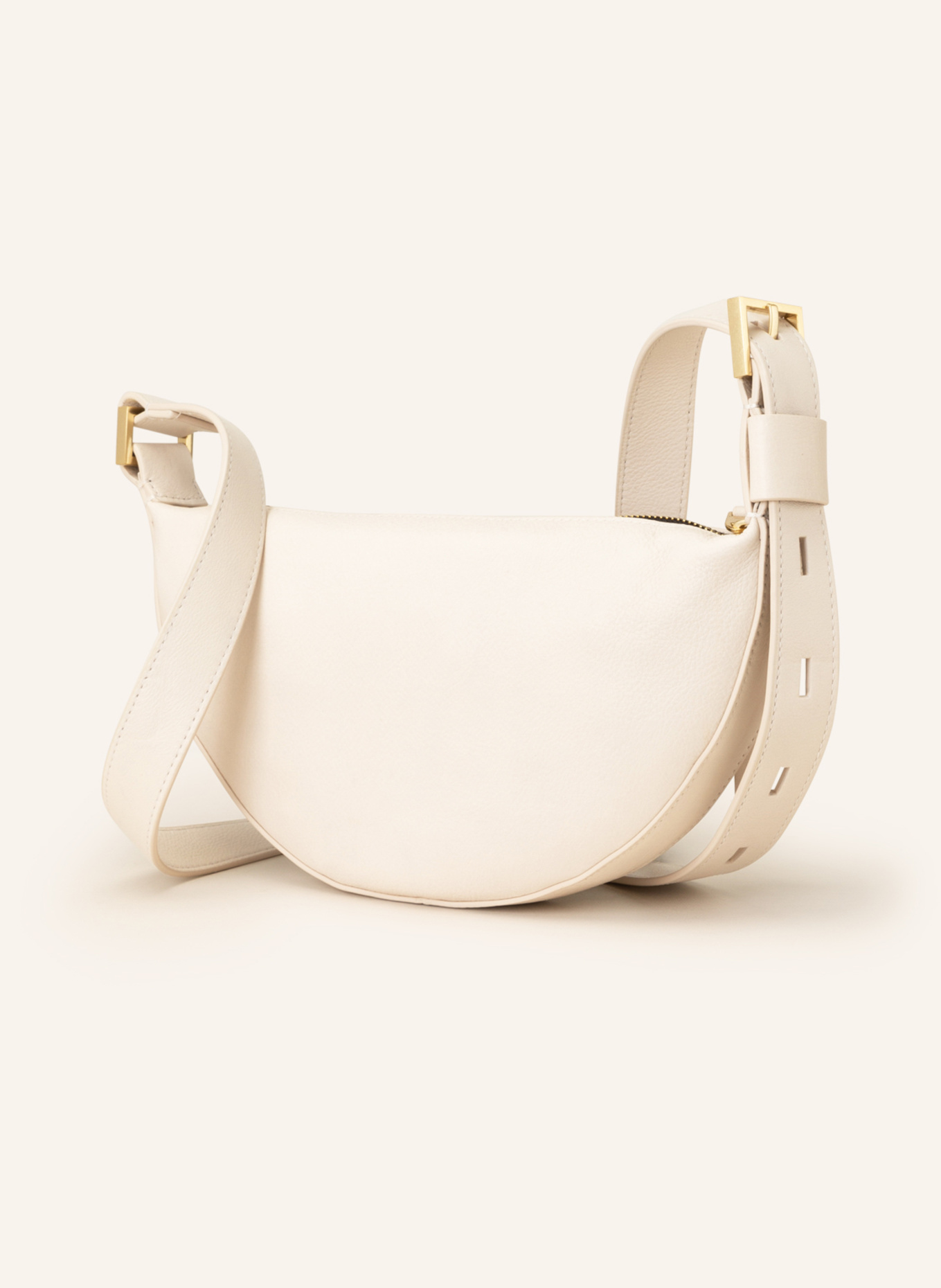 ALLSAINTS Crossbody bag HALF MOON in ecru