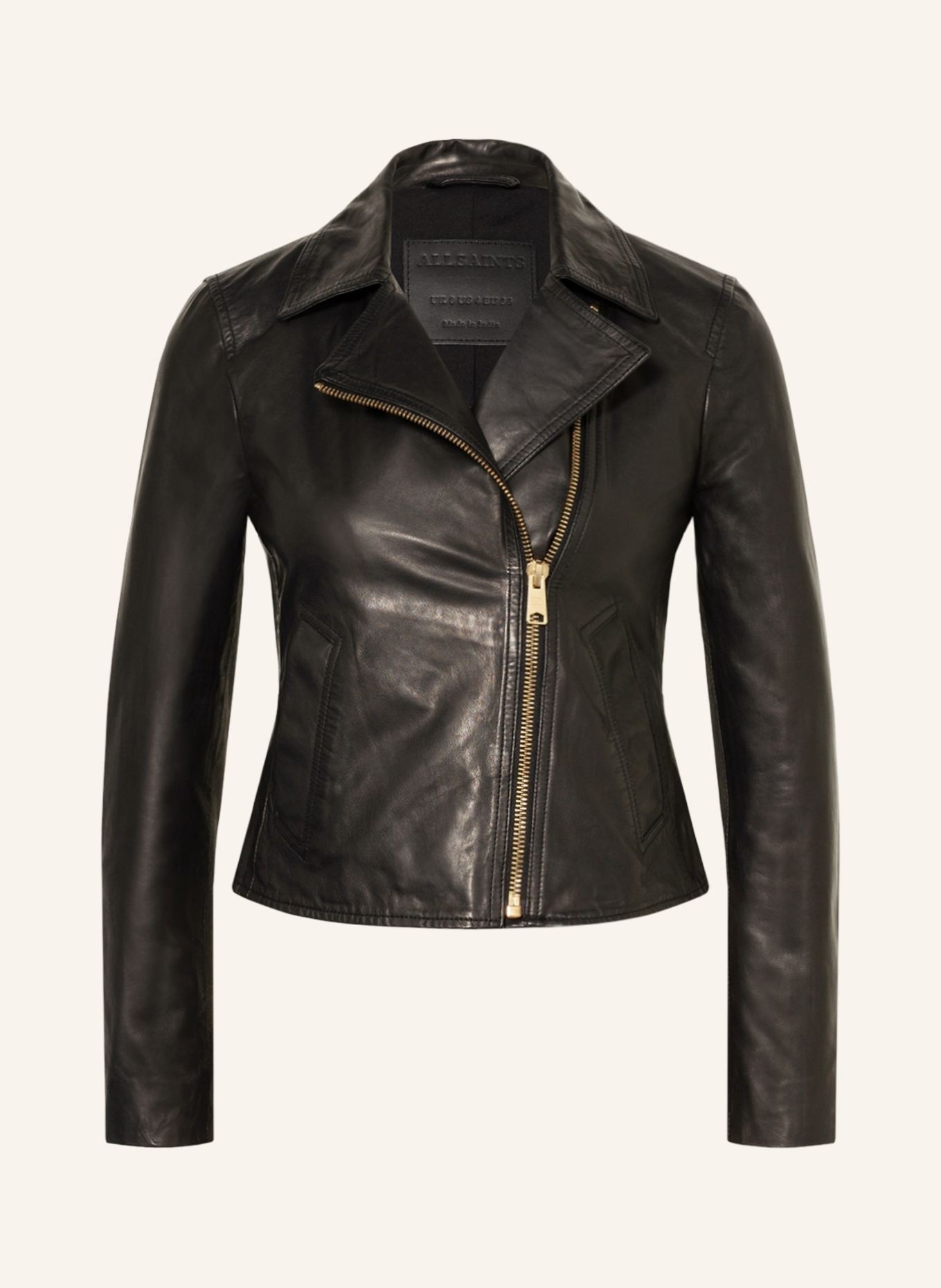 Allsaints vela leather biker jacket sales