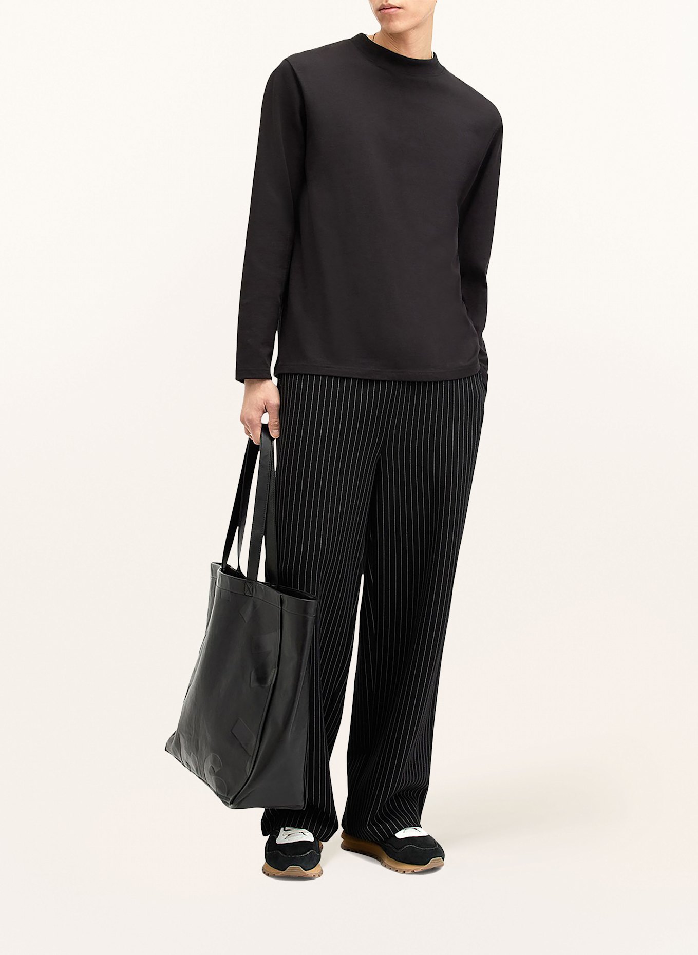 ALLSAINTS Longsleeve NERO: SCHWARZ