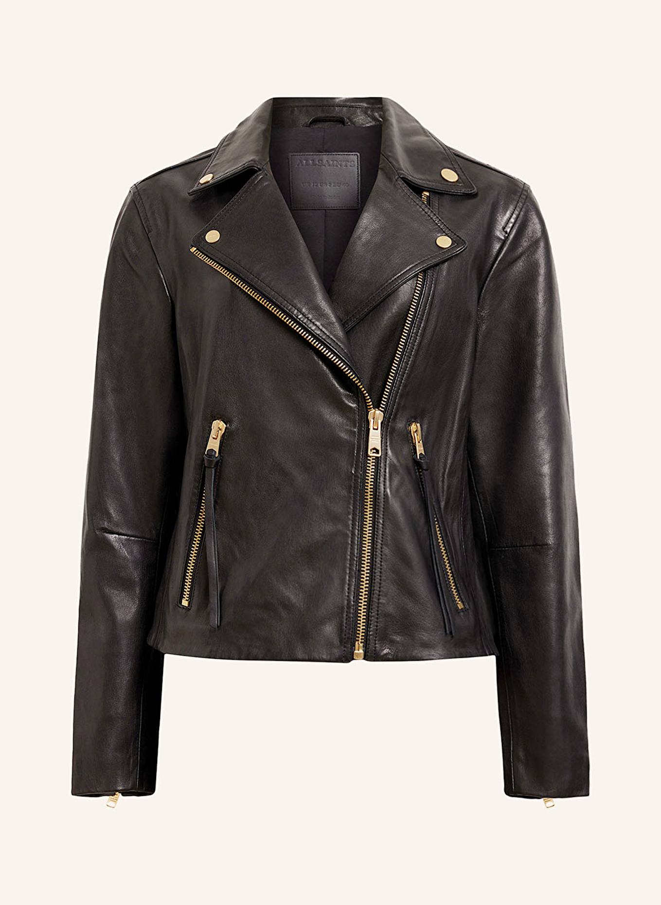 ALLSAINTS Lederjacke DALBY: SCHWARZ