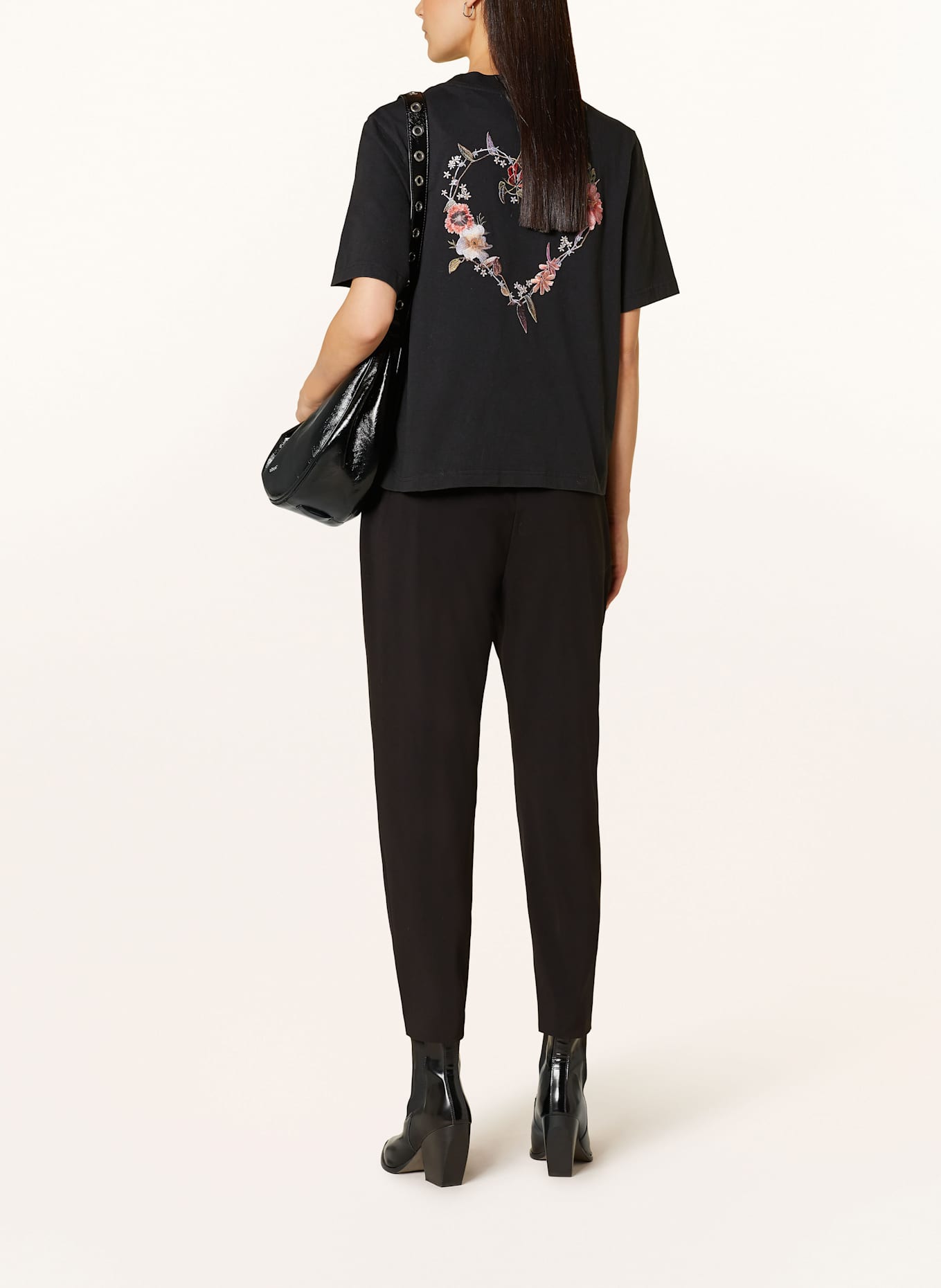 ALLSAINTS ALEIDA TRI trousers: BLACK