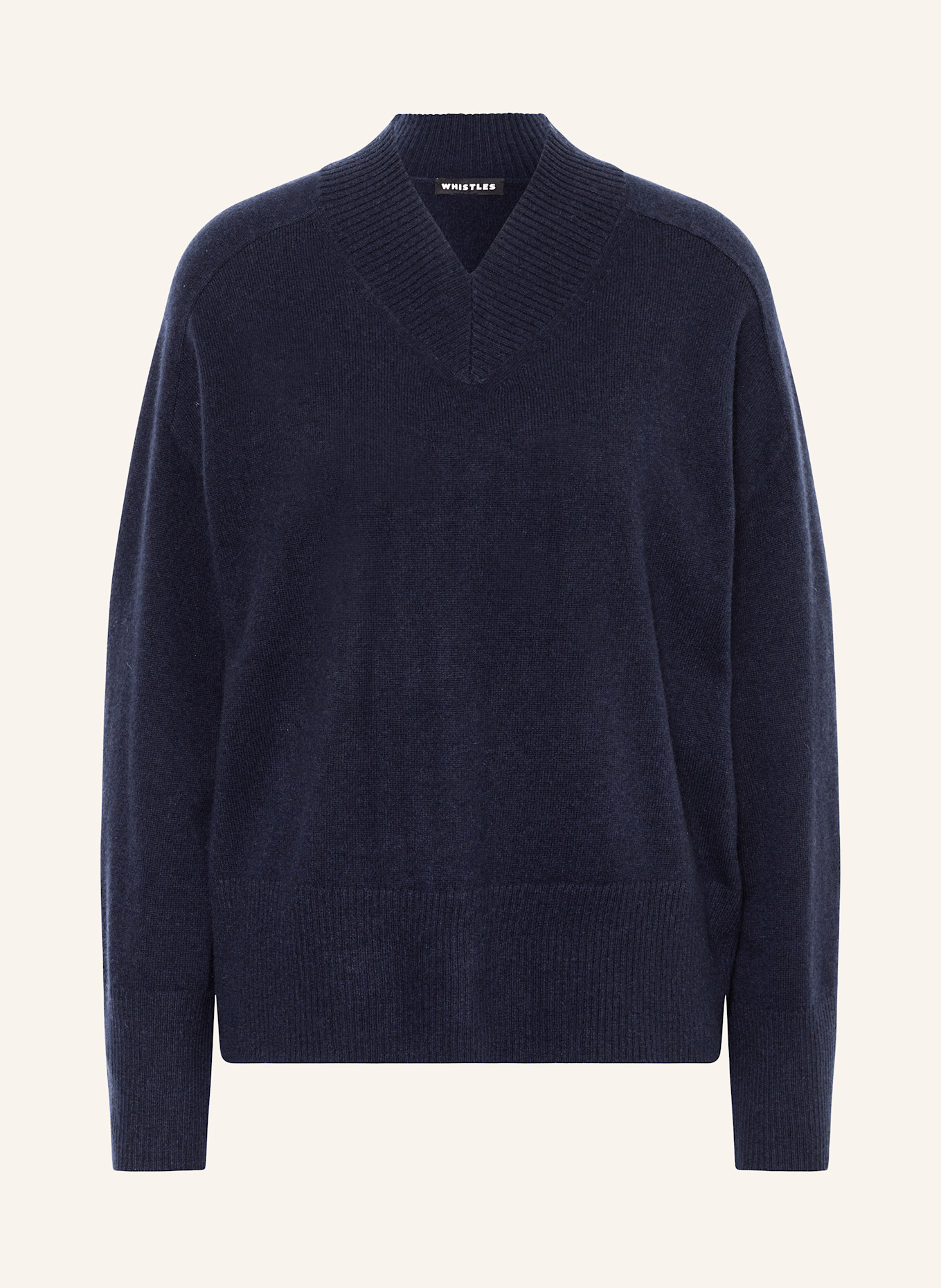 WHISTLES Cashmere sweater in dark blue