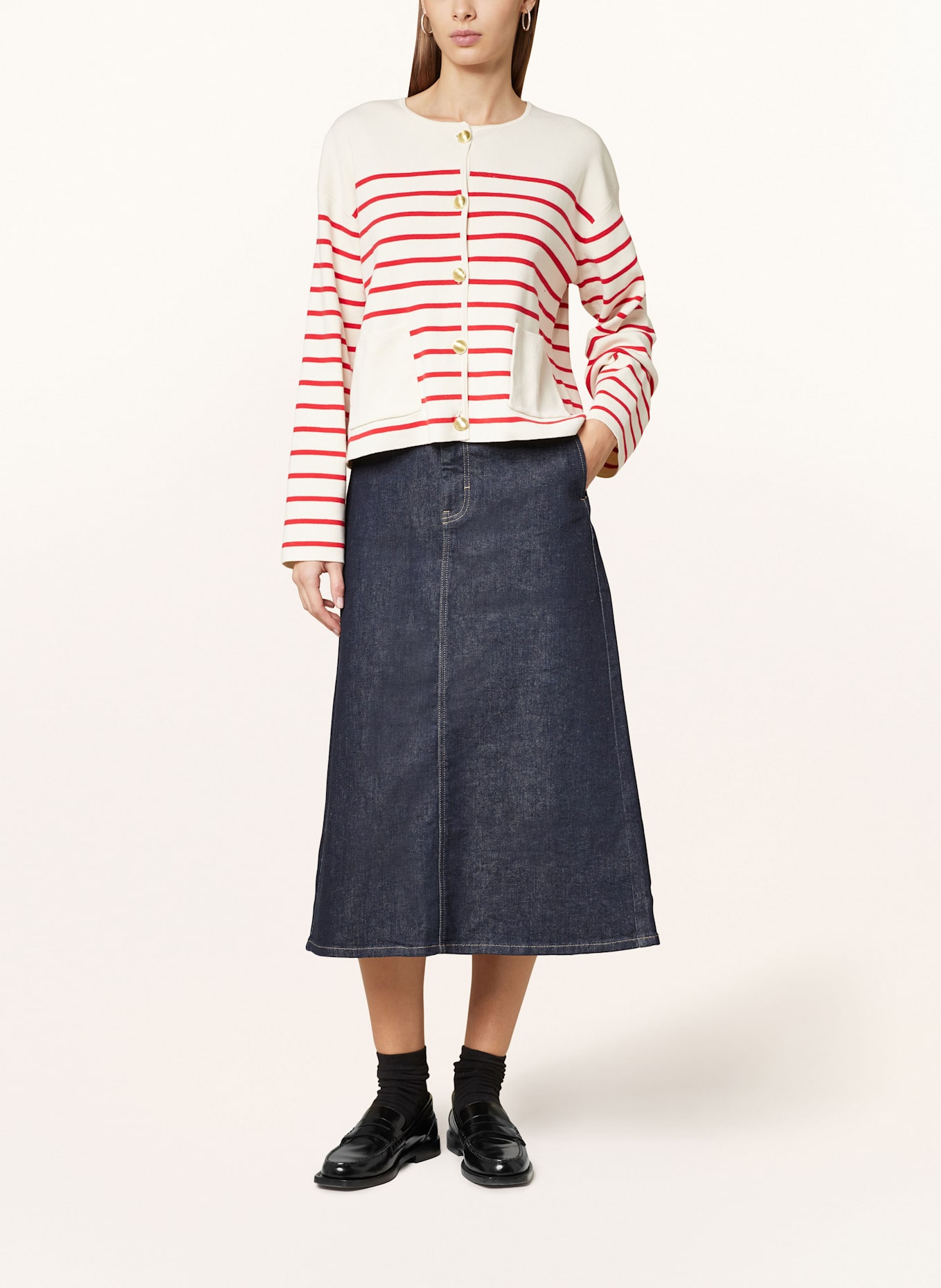 Part Two FRIGGEPW denim skirt, Color: 300143 Dark Denim (Image 2)