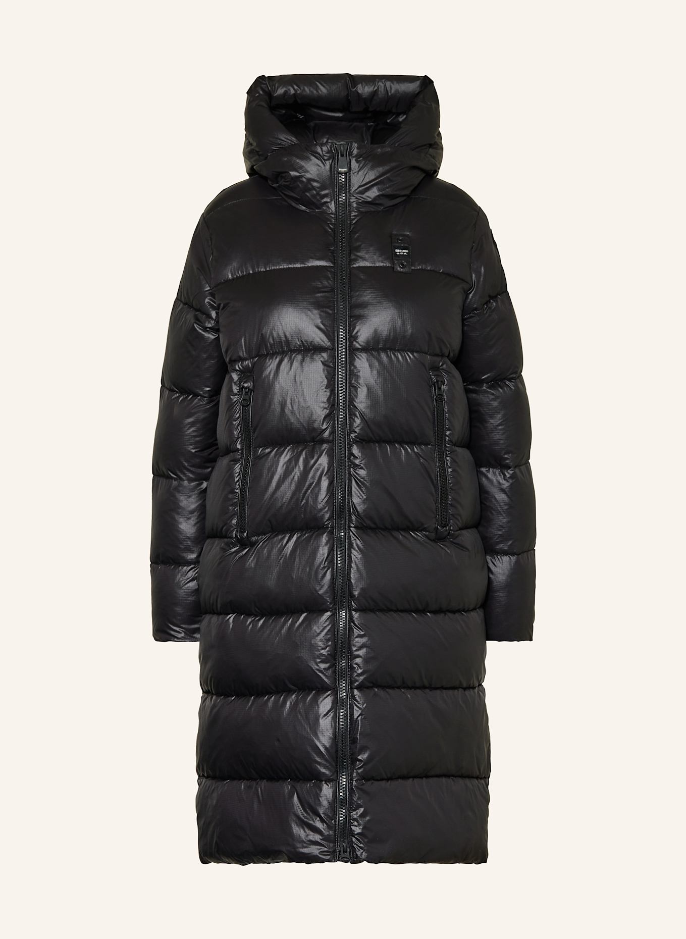 Blauer Steppmantel MARTHA: SCHWARZ